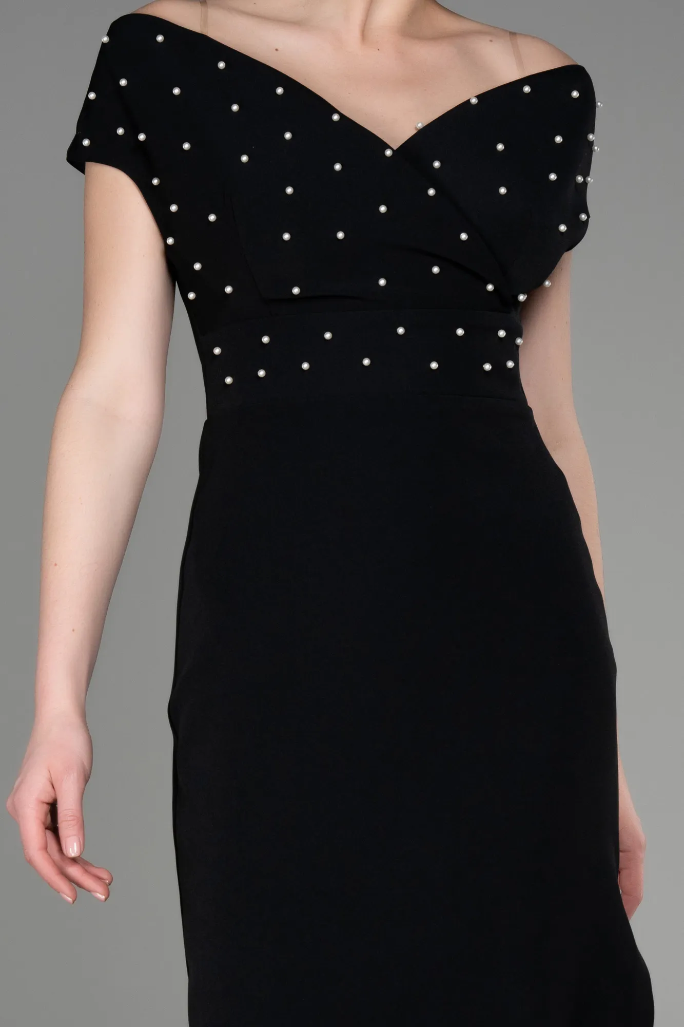 Black-Midi Party Dress ABK2004