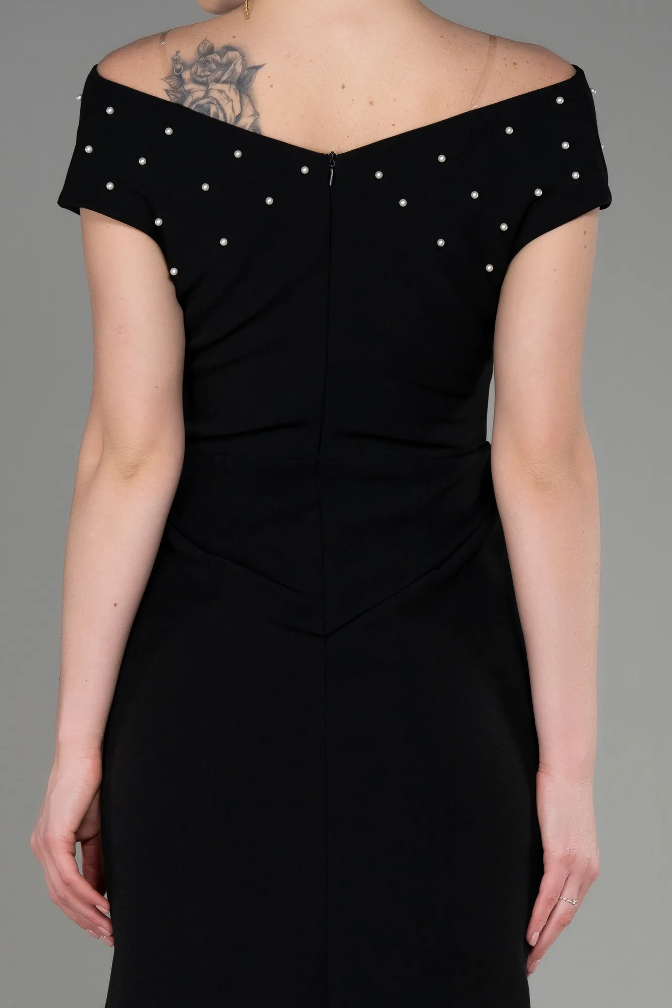 Black-Midi Party Dress ABK2004