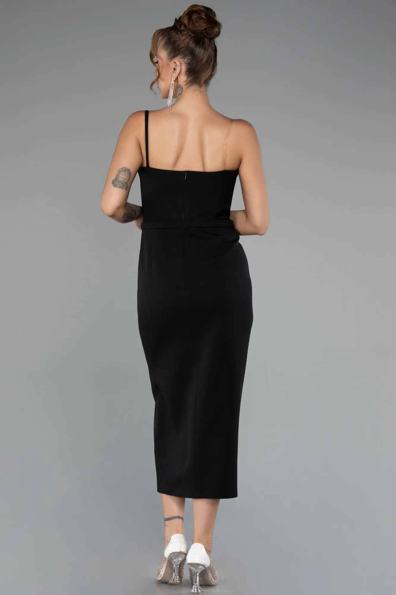 Black-Midi Party Dress ABK2385