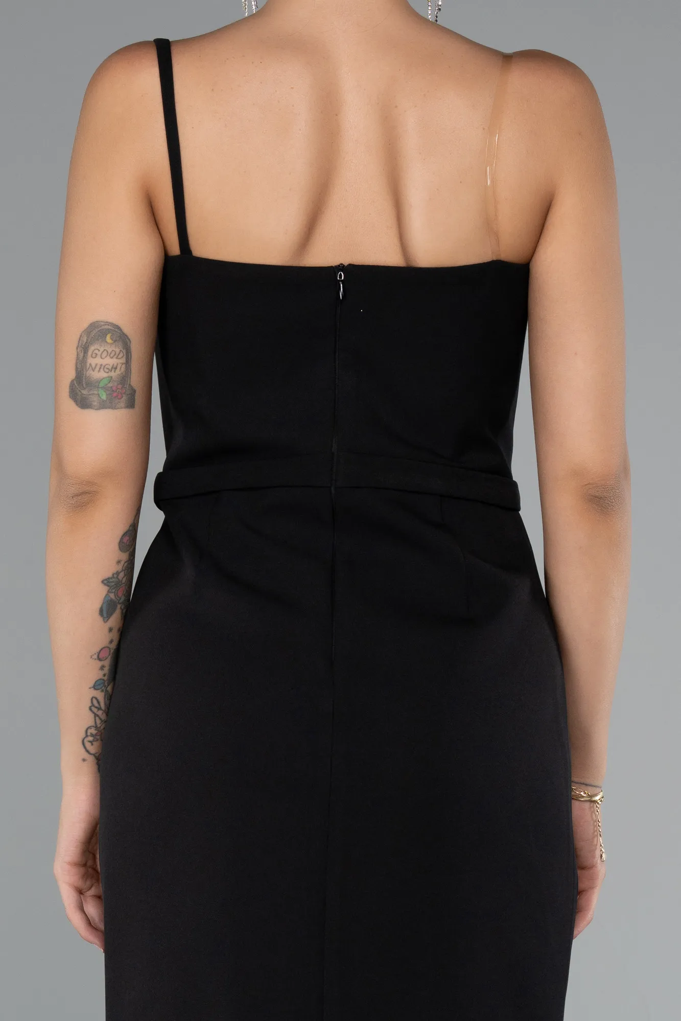 Black-Midi Party Dress ABK2385