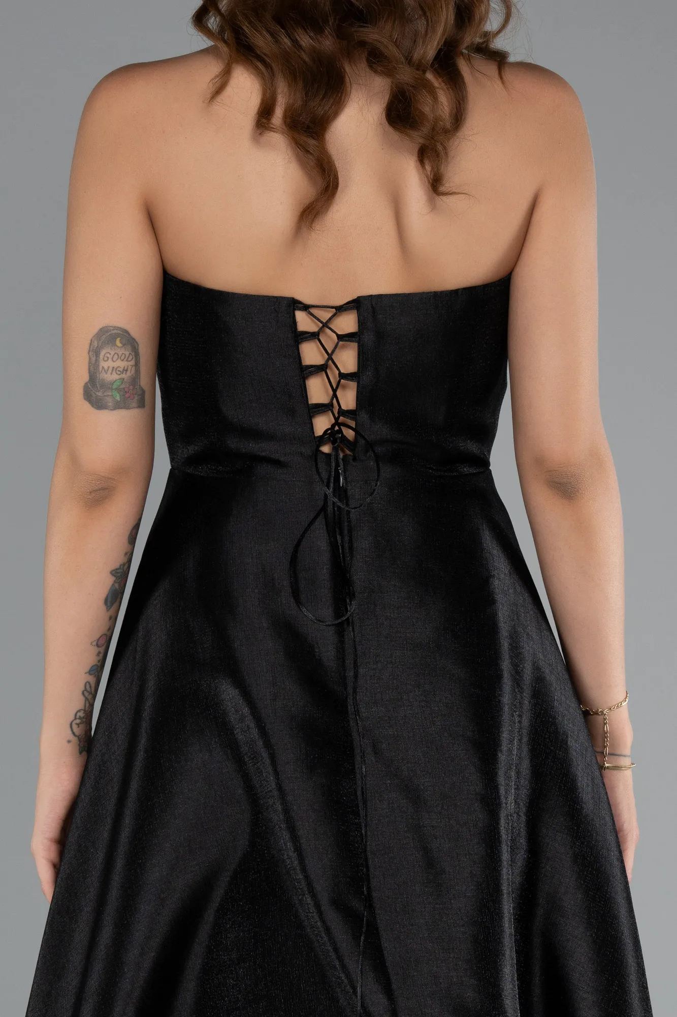 Black-Midi Party Dress ABK2405