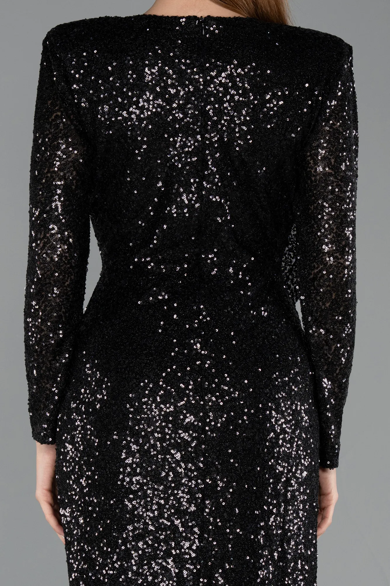 Black-Midi Party Dress ABK2479