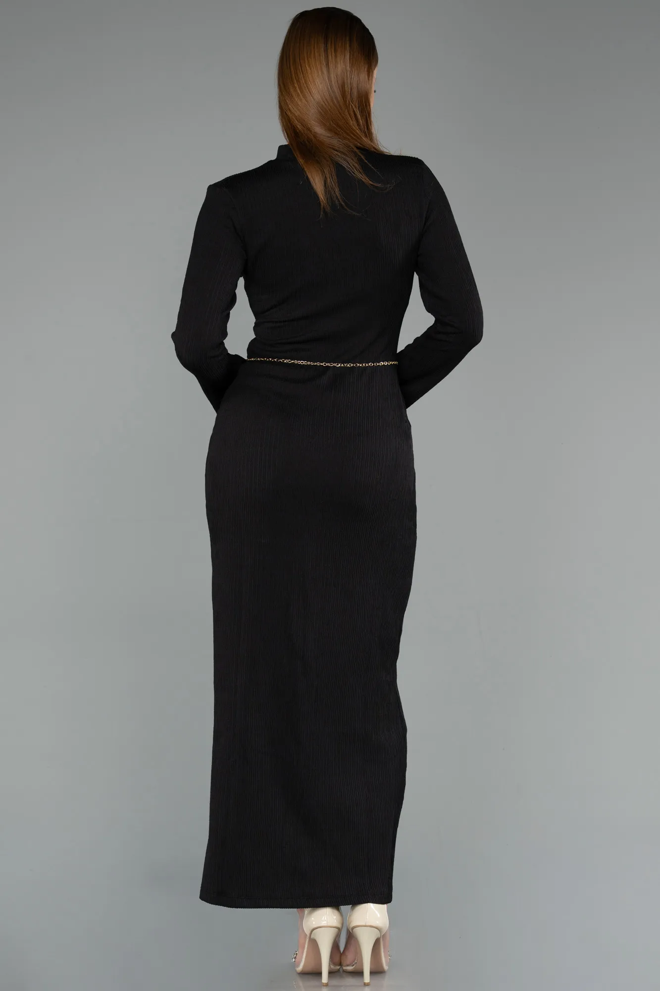 Black-Midi Party Dress ABK2485