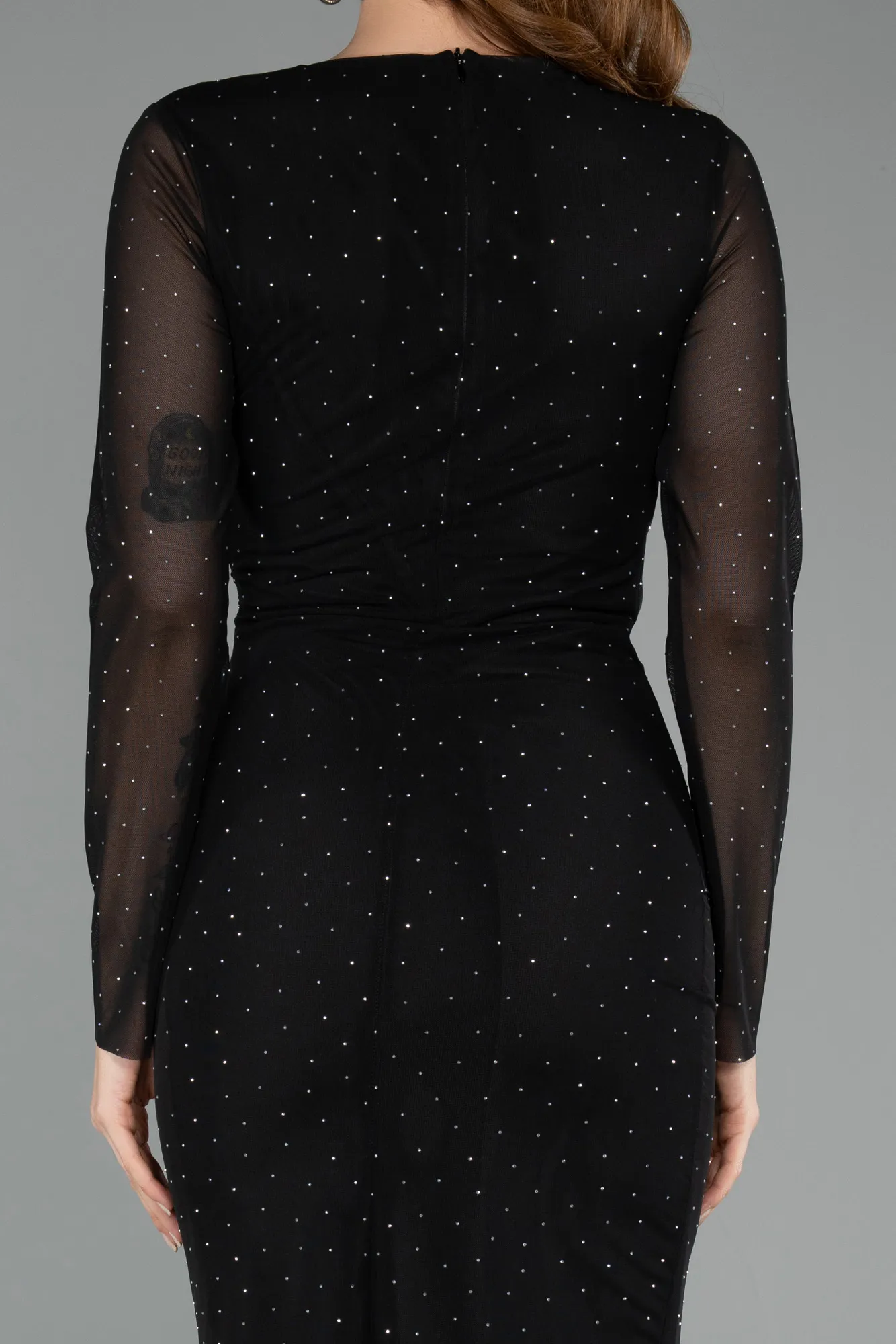 Black-Midi Stony Cocktail Dress ABK2492