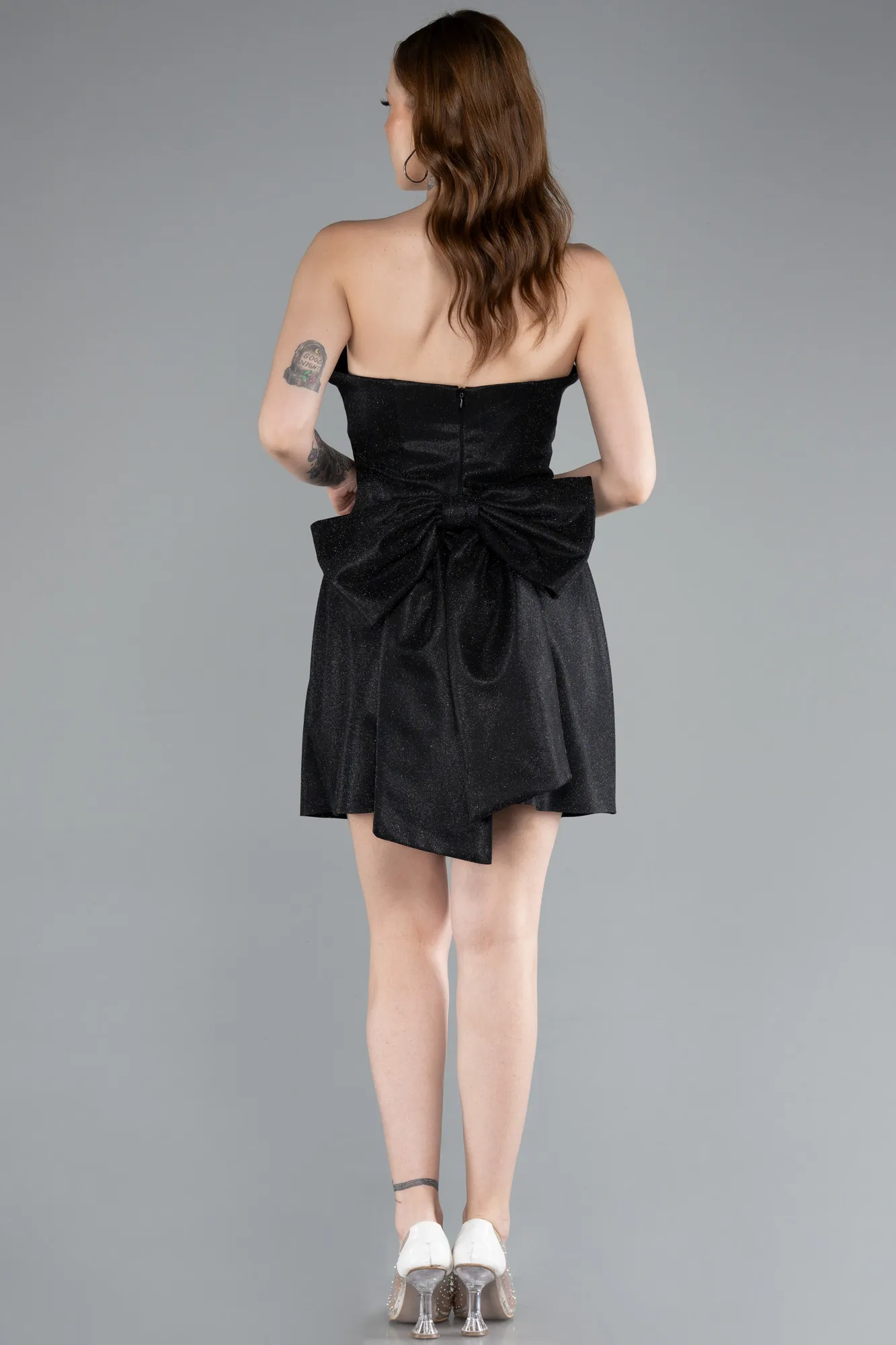 Black-Mini Cocktail Dress ABK2354