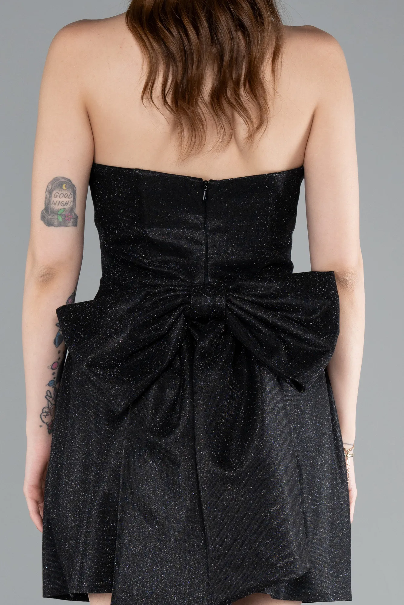 Black-Mini Cocktail Dress ABK2354