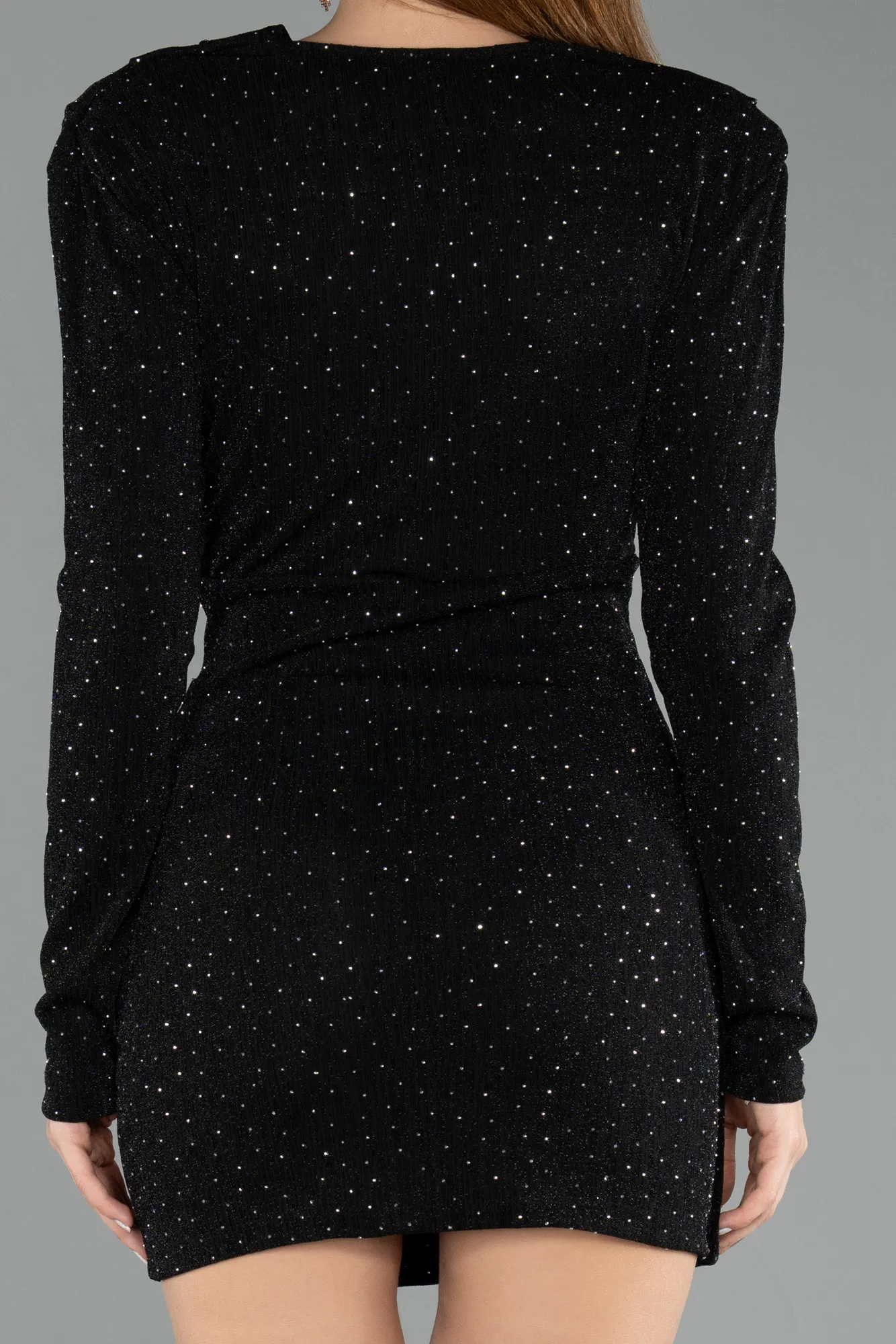 Black-Mini Cocktail Dress ABK2487