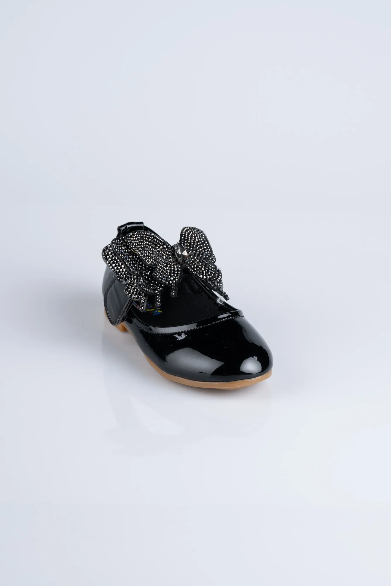 Black-Patent Leather Kid Shoe MJ4001