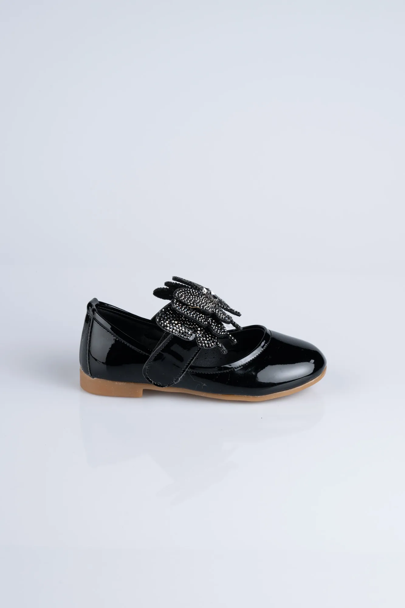 Black-Patent Leather Kid Shoe MJ4001