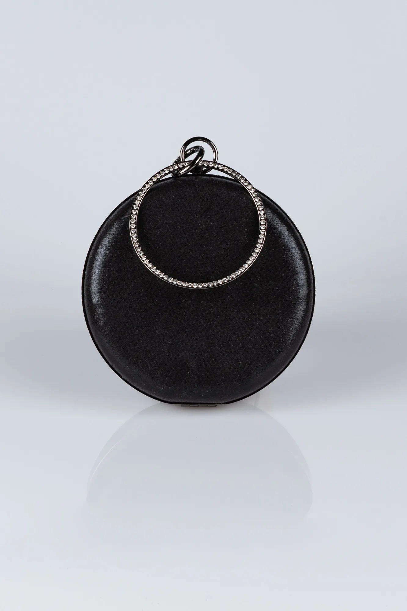 Black-Plaster Fabric Box Bag V0259