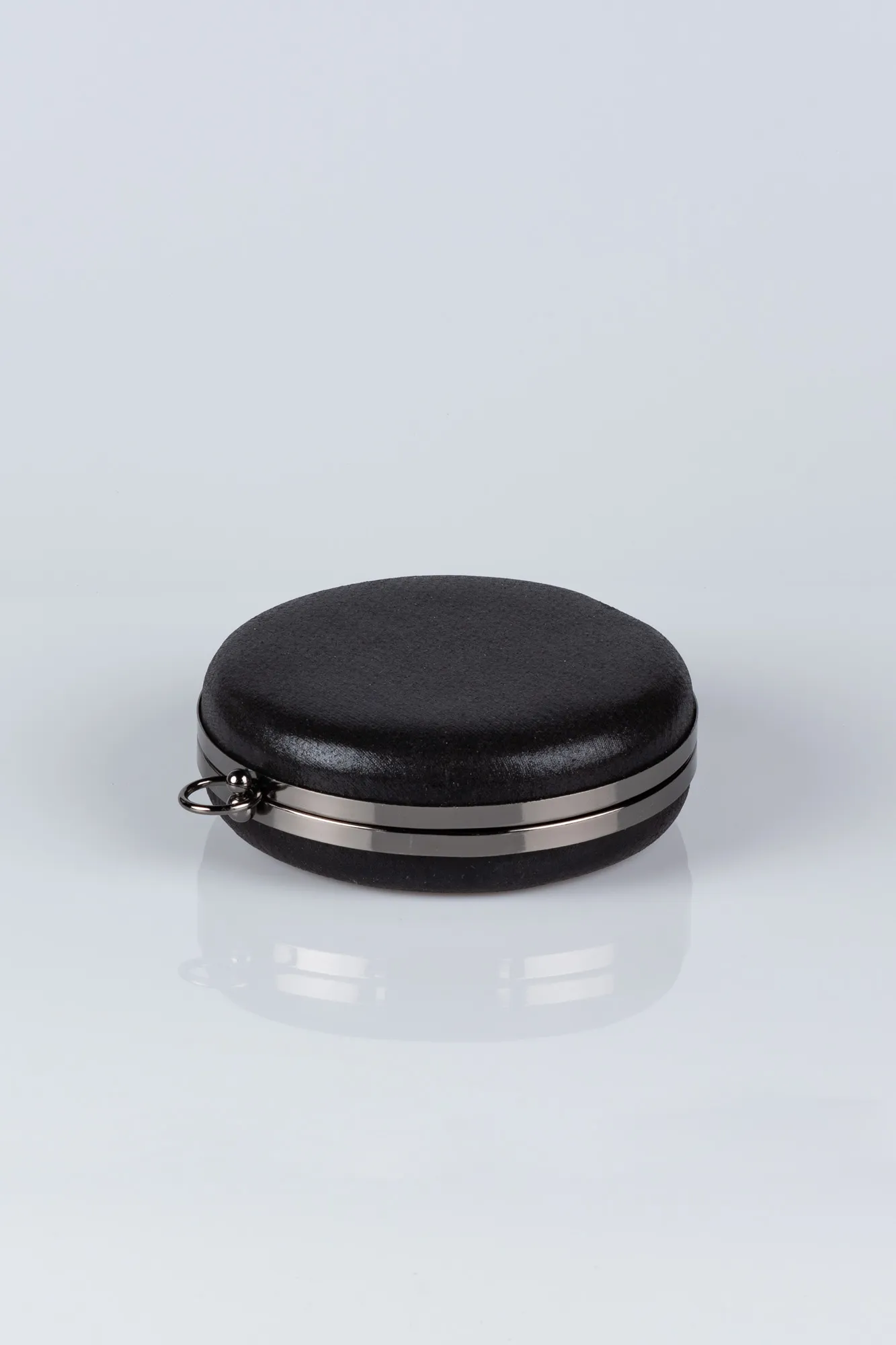Black-Plaster Fabric Box Bag V0259