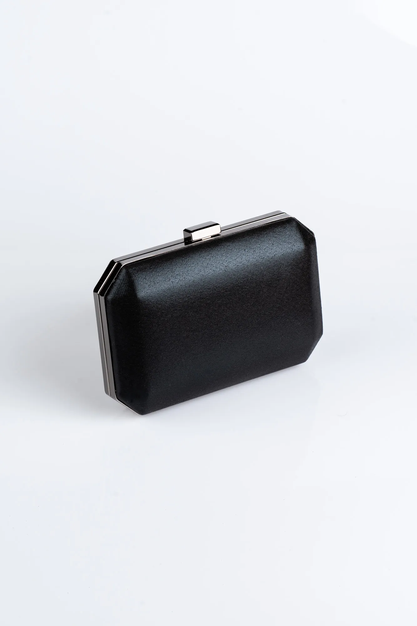 Black-Plaster Fabric Box Bag V291