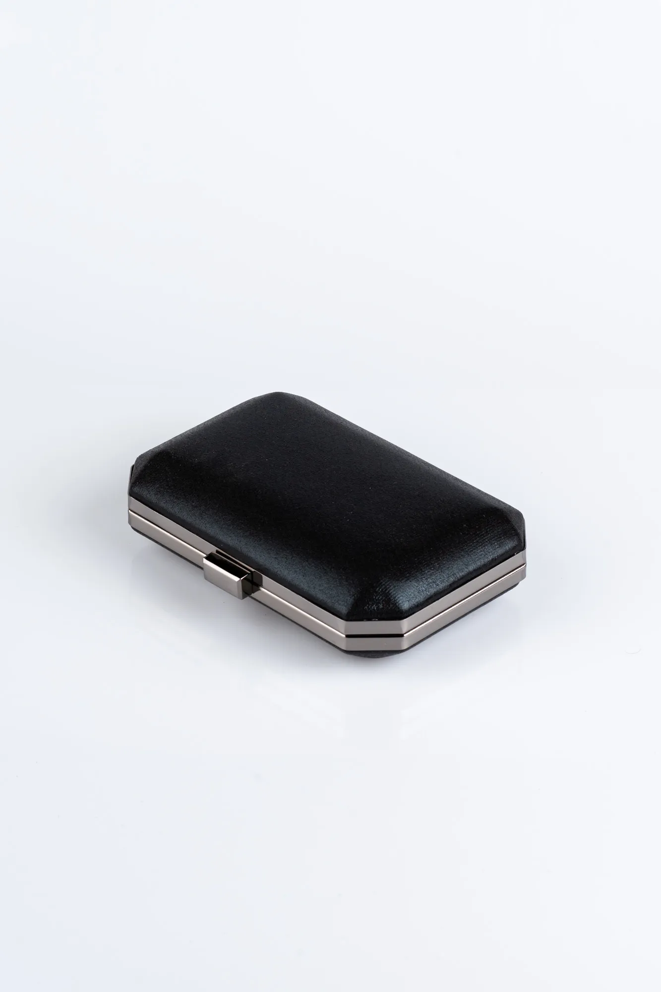 Black-Plaster Fabric Box Bag V291