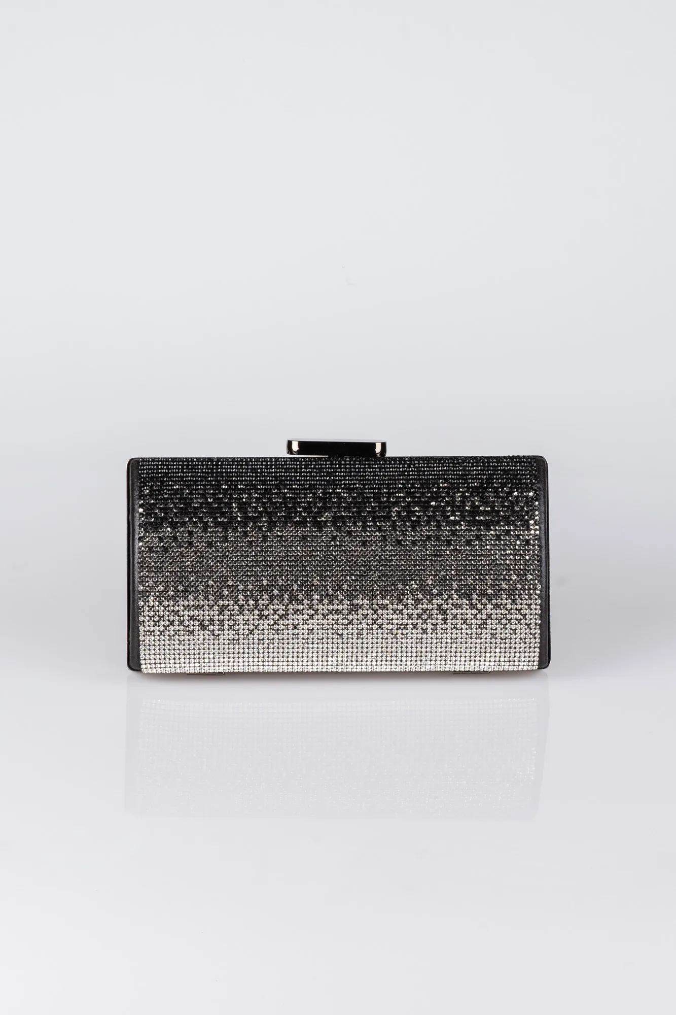 Black-Plaster Fabric Box Bag V352