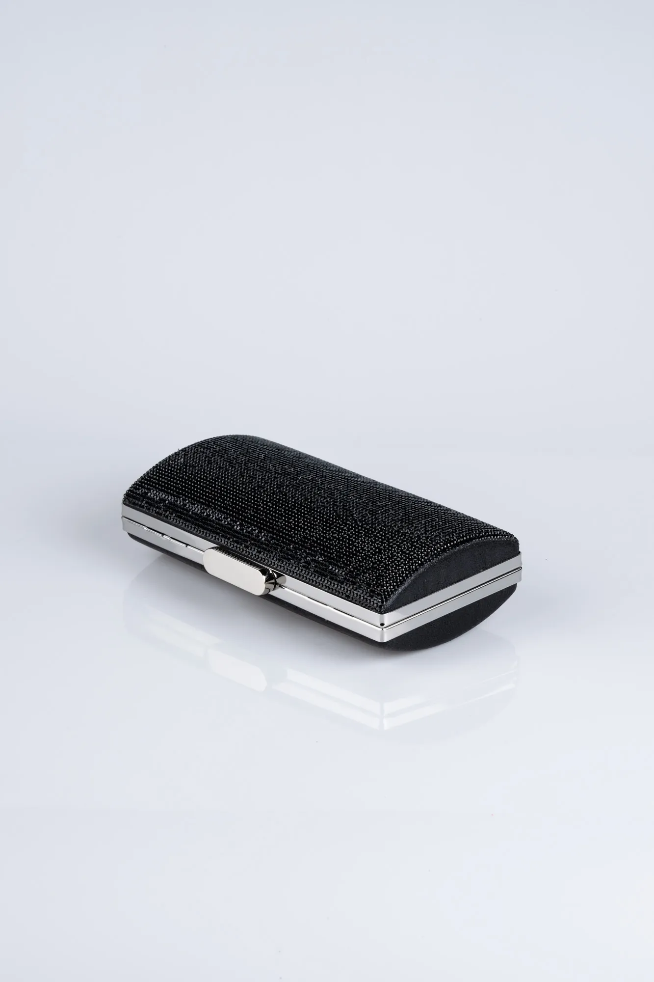 Black-Plaster Fabric Box Bag V363