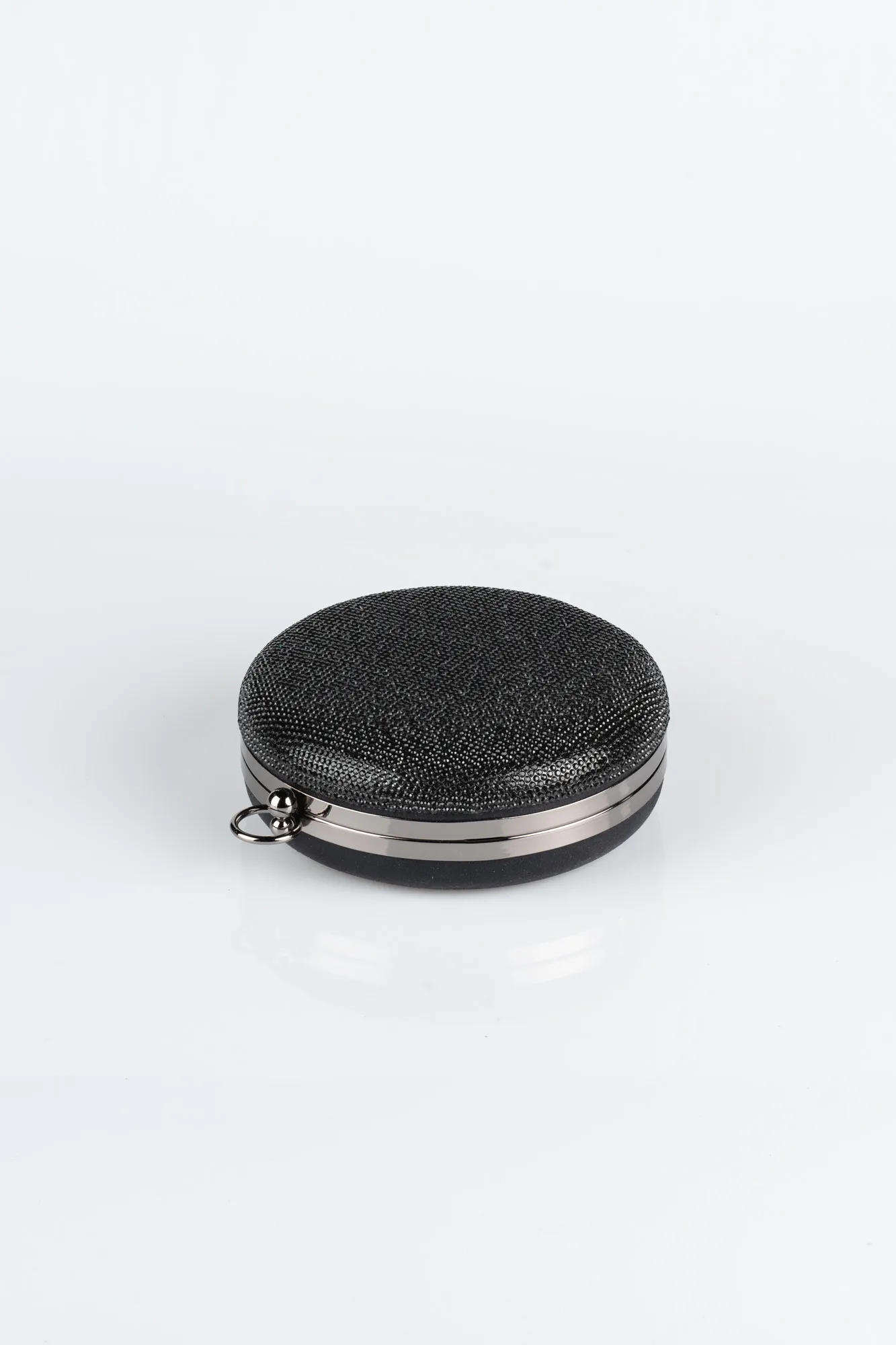 Black-Plaster Fabric Box Bag V364