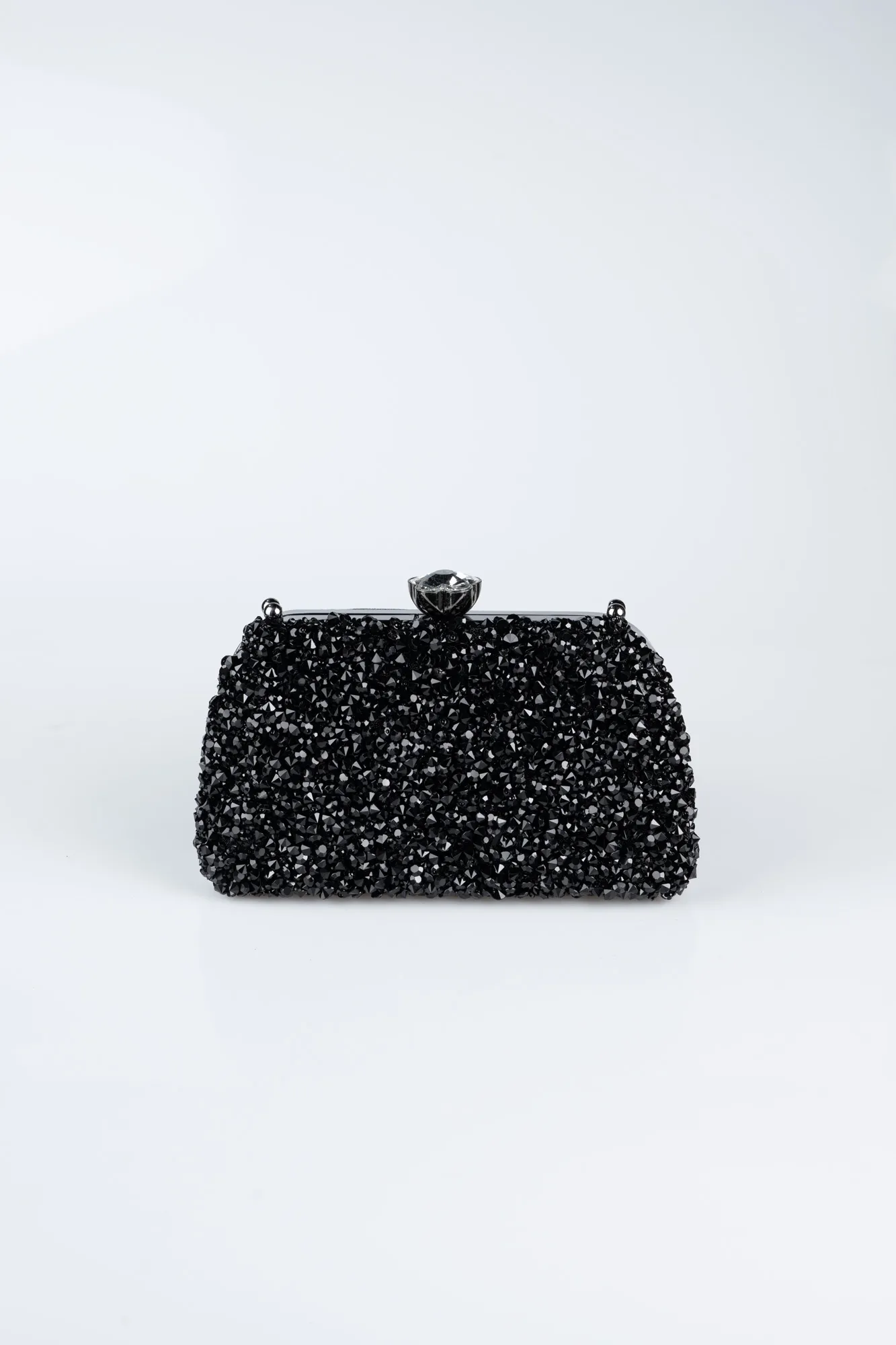 Black-Plaster Fabric Night Bag SH849