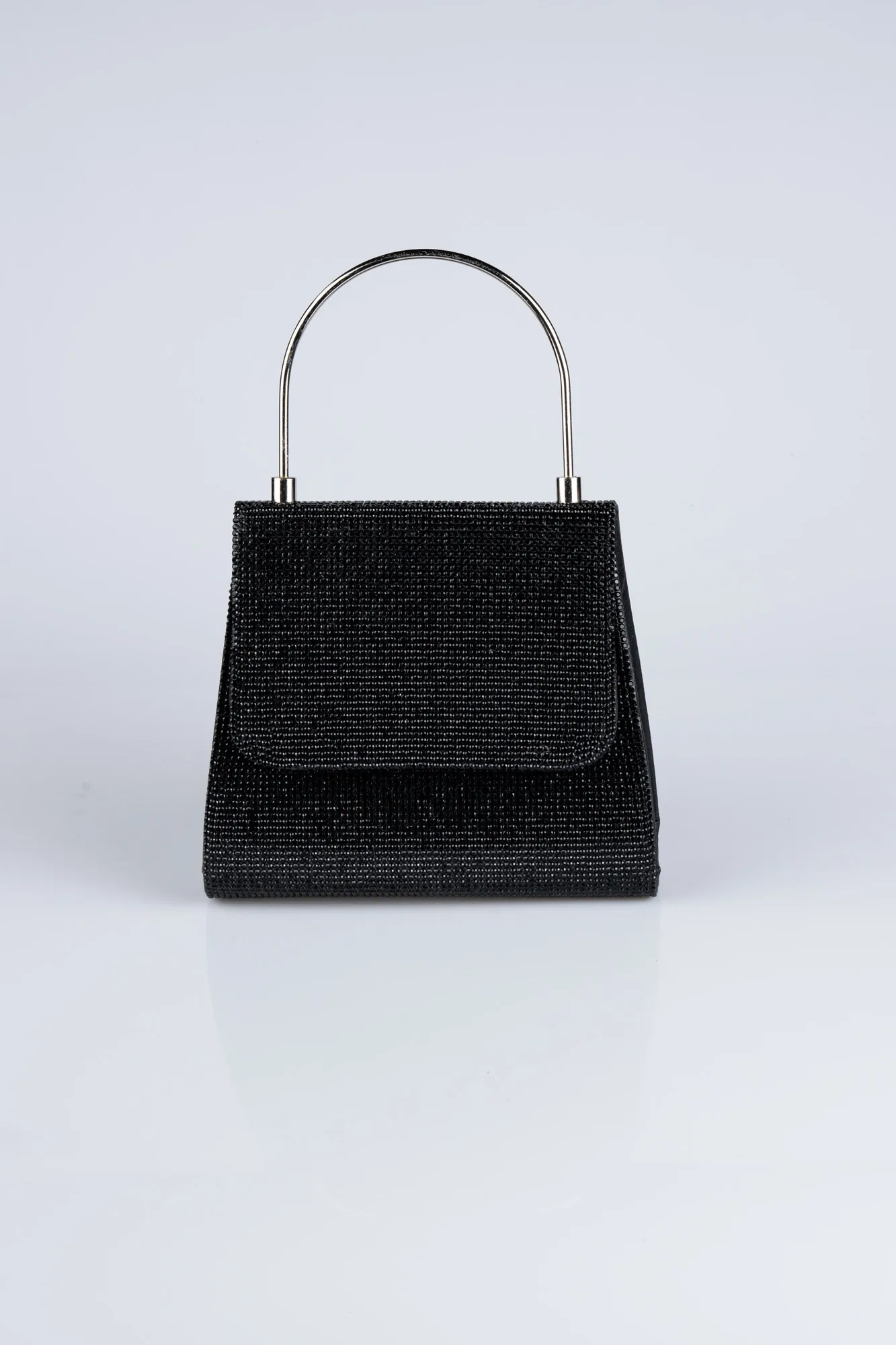 Black-Plaster Fabric Night Bag V415
