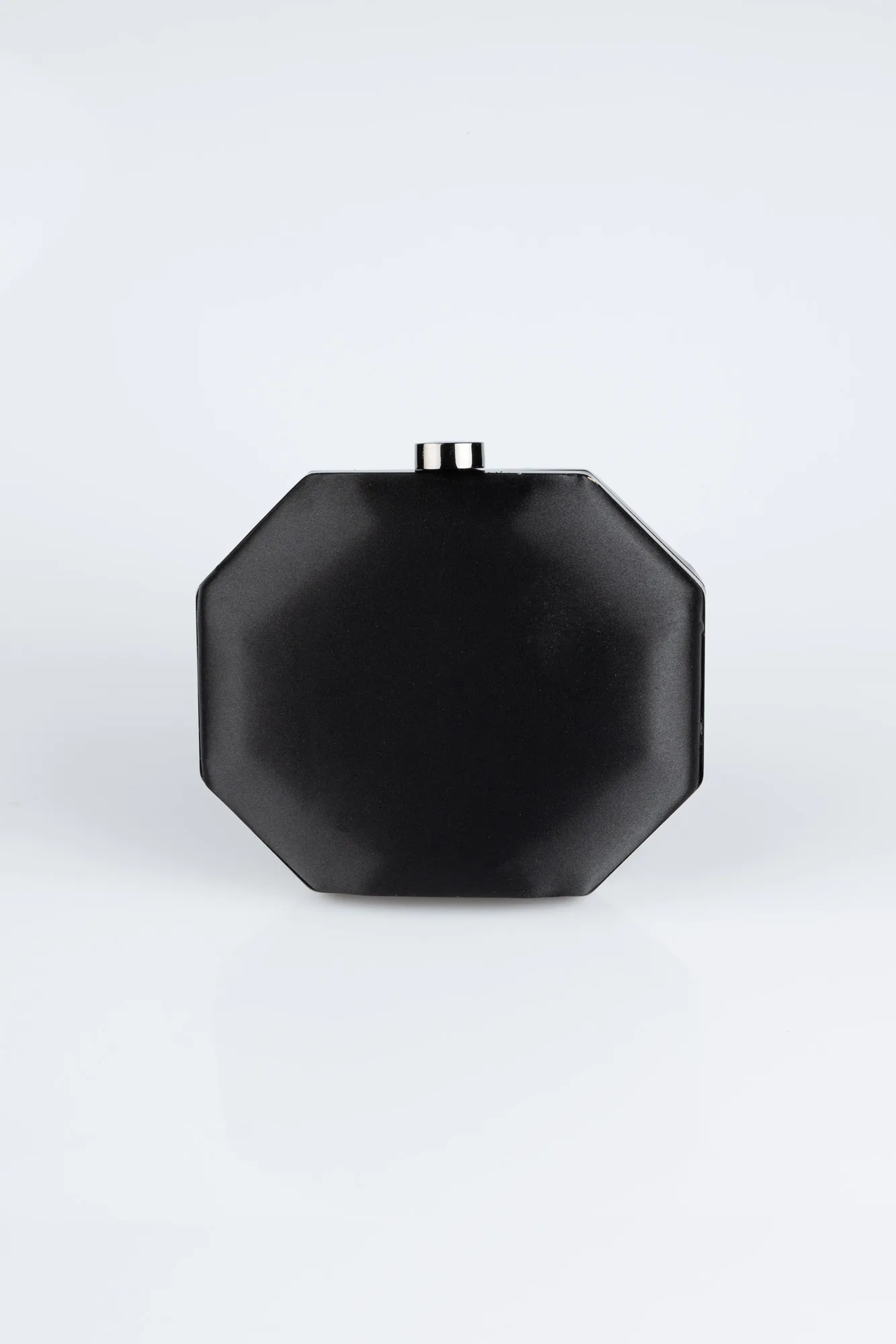 Black-Satin Box Bag V748