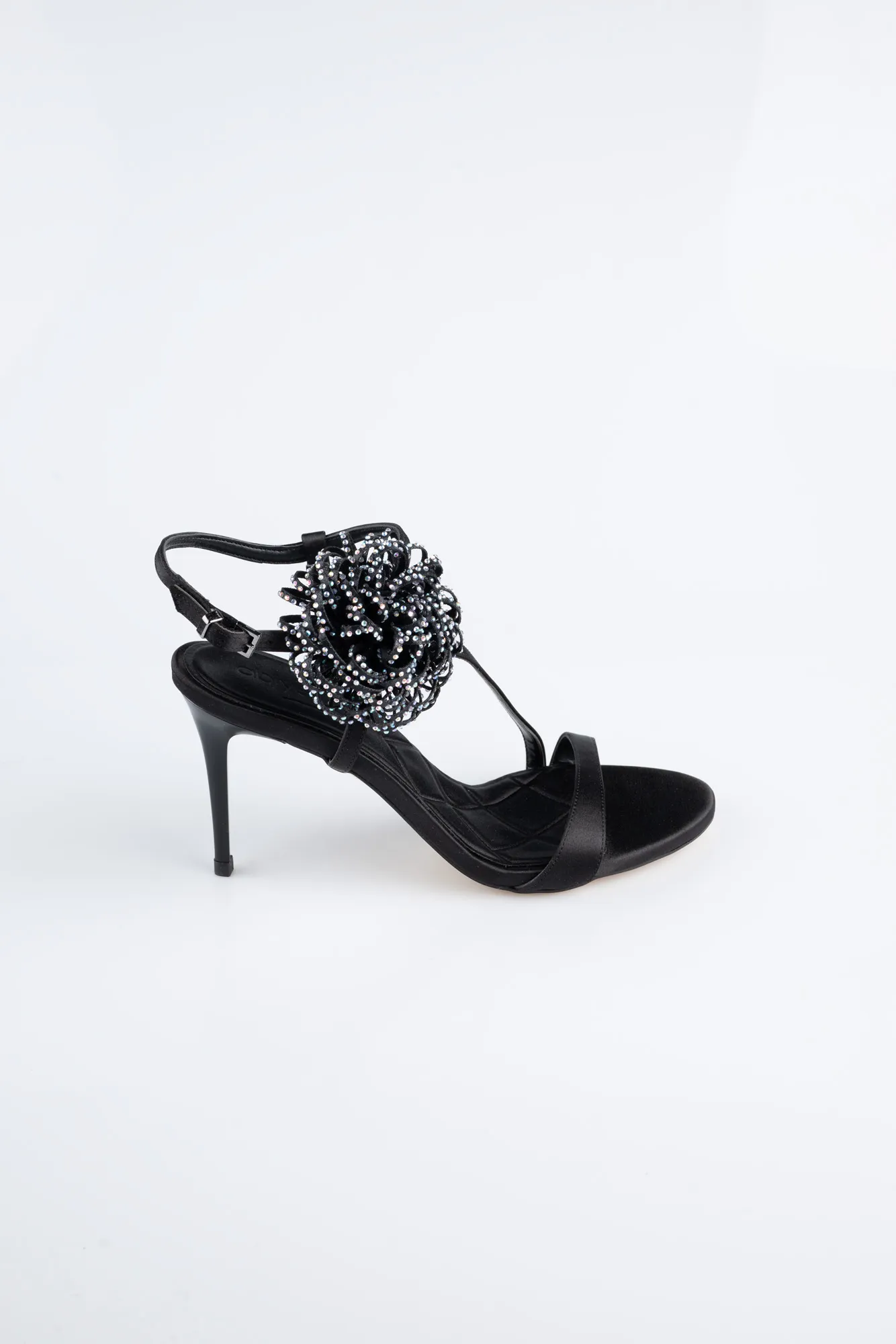 Black-Satin Evening Shoe AB1144
