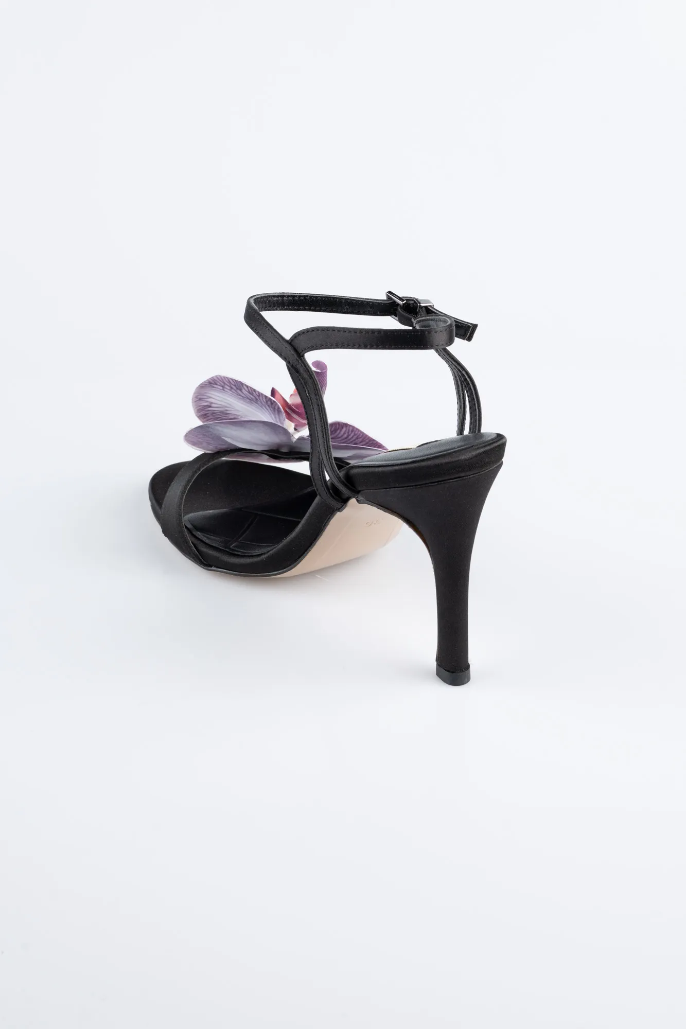 Black-Satin Evening Shoe AB1151