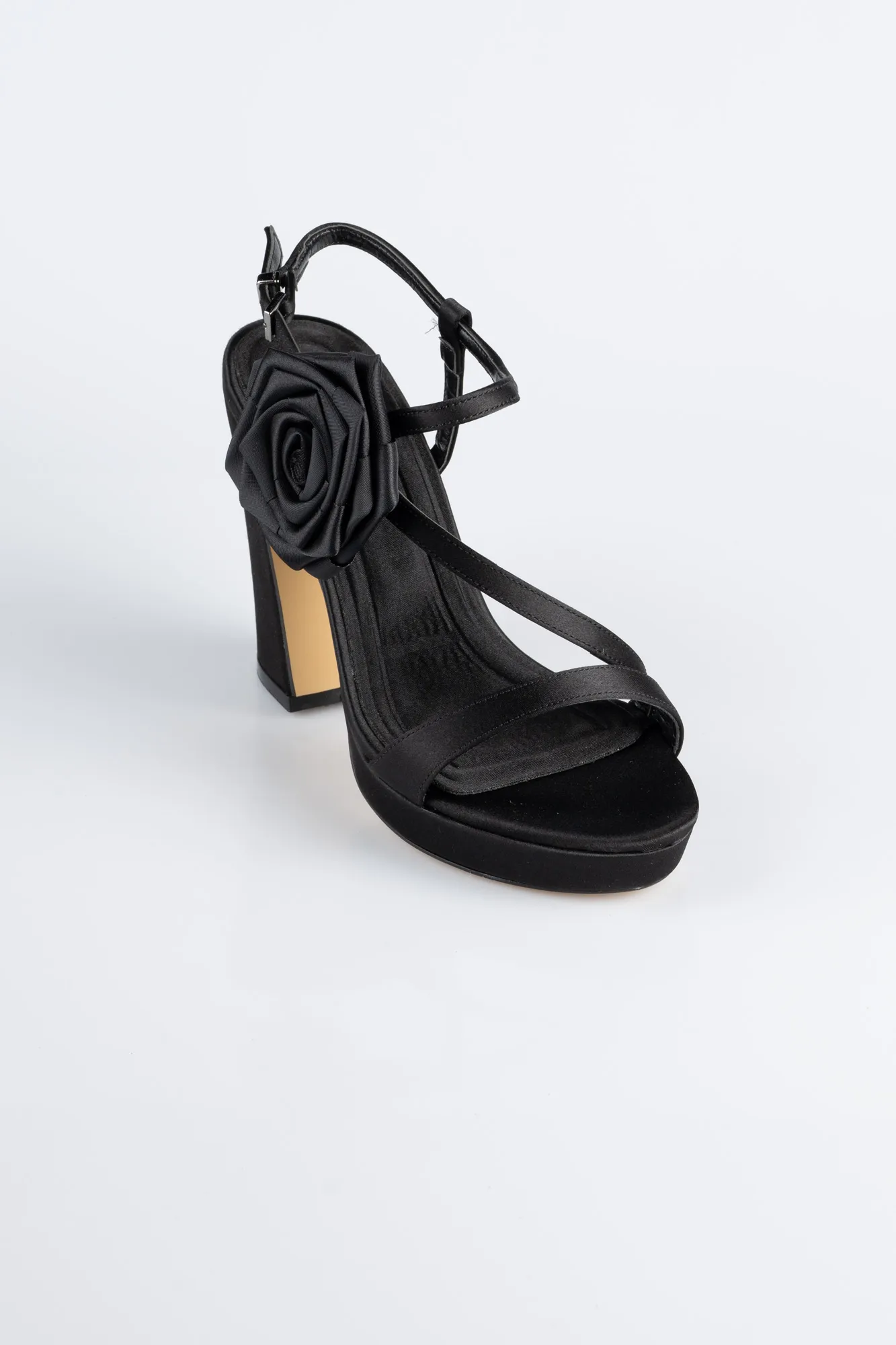 Black-Satin Evening Shoe ABS1142
