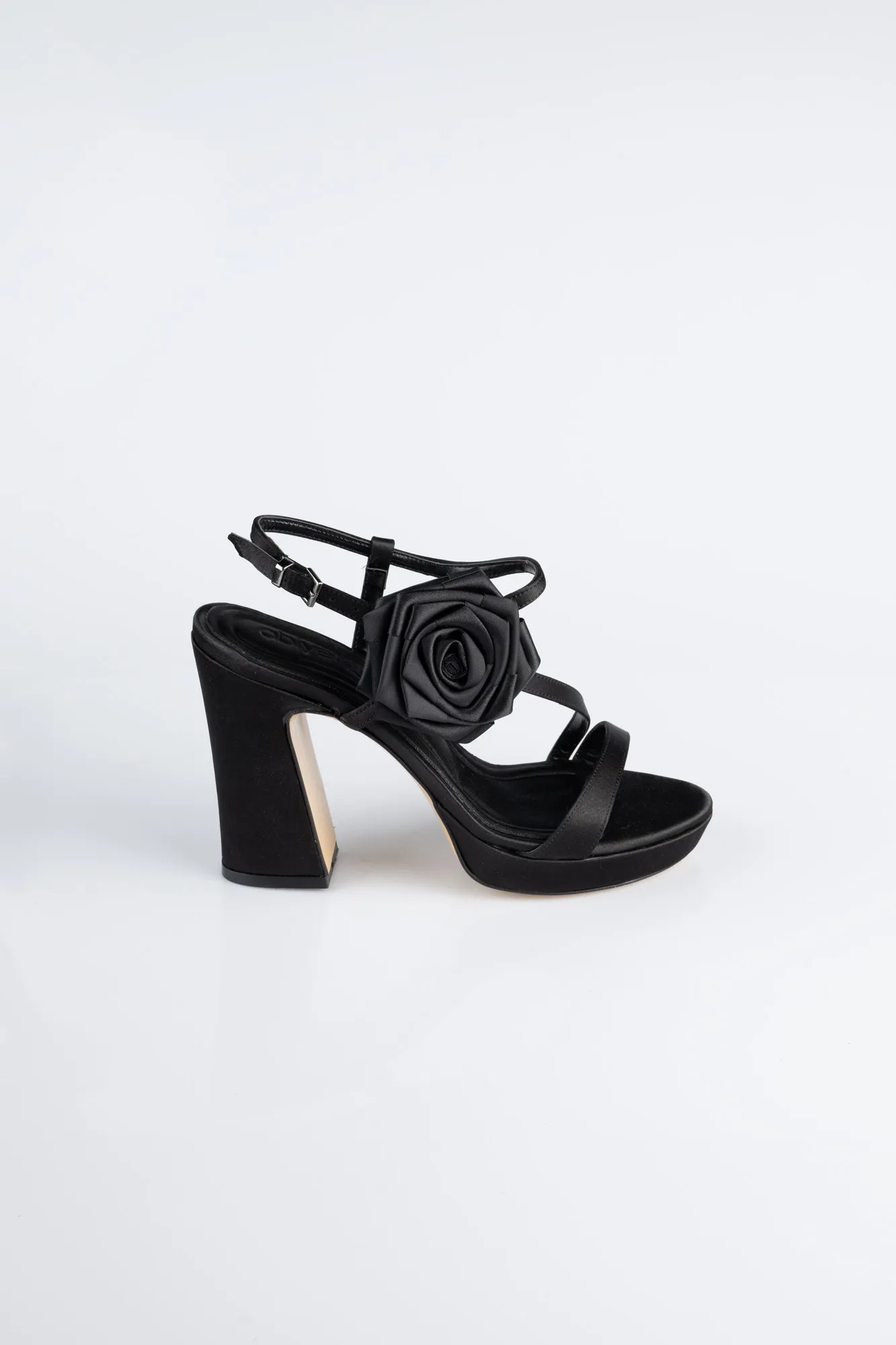 Black-Satin Evening Shoe ABS1142