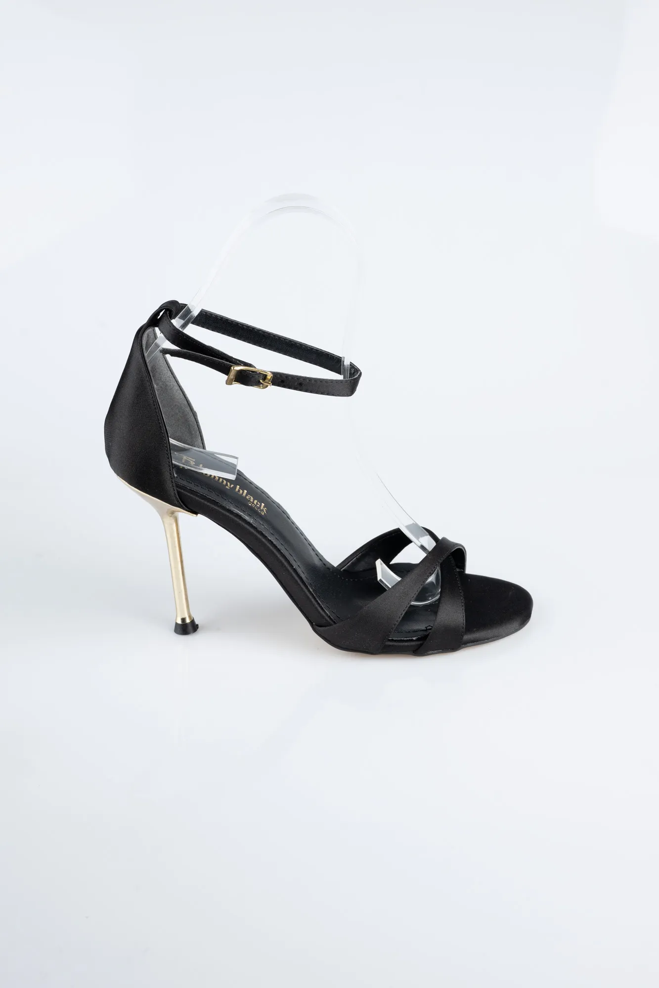 Black-Satin Evening Shoe ABS1155