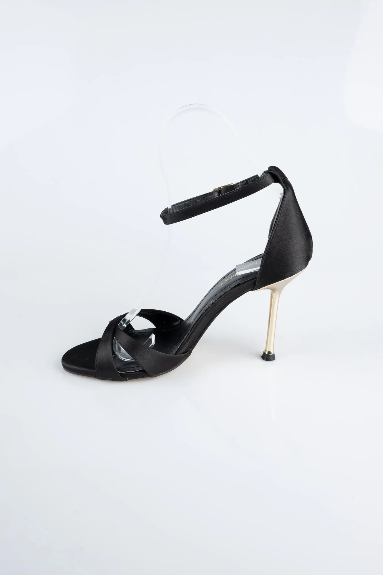Black-Satin Evening Shoe ABS1155