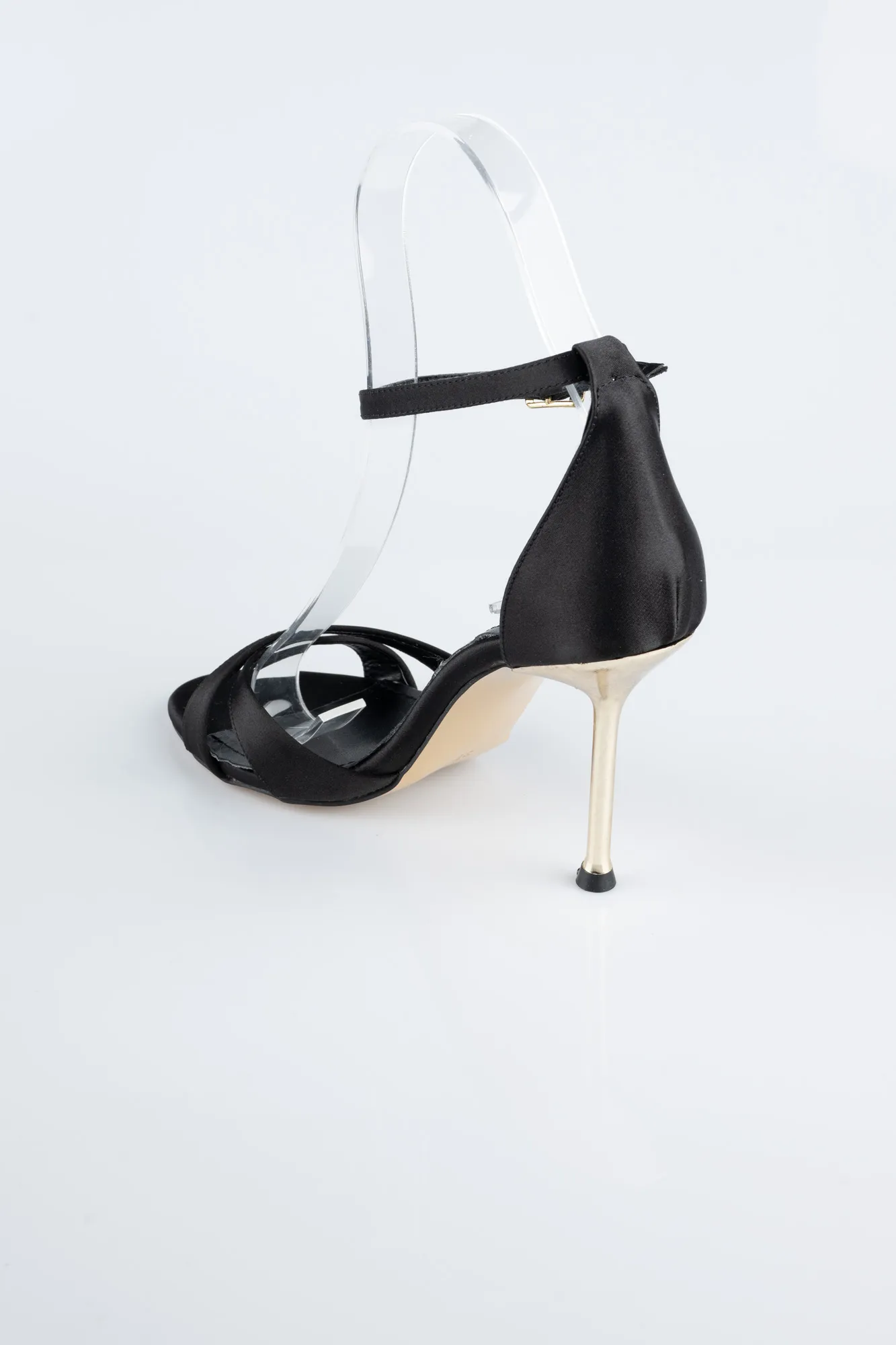 Black-Satin Evening Shoe ABS1155