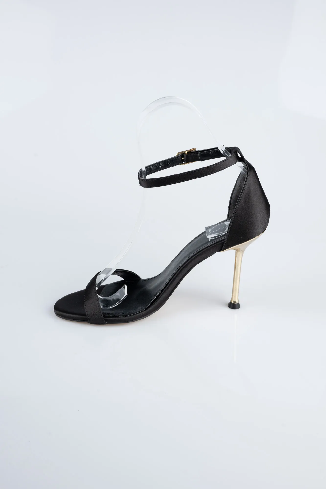 Black-Satin Evening Shoe ABS1157
