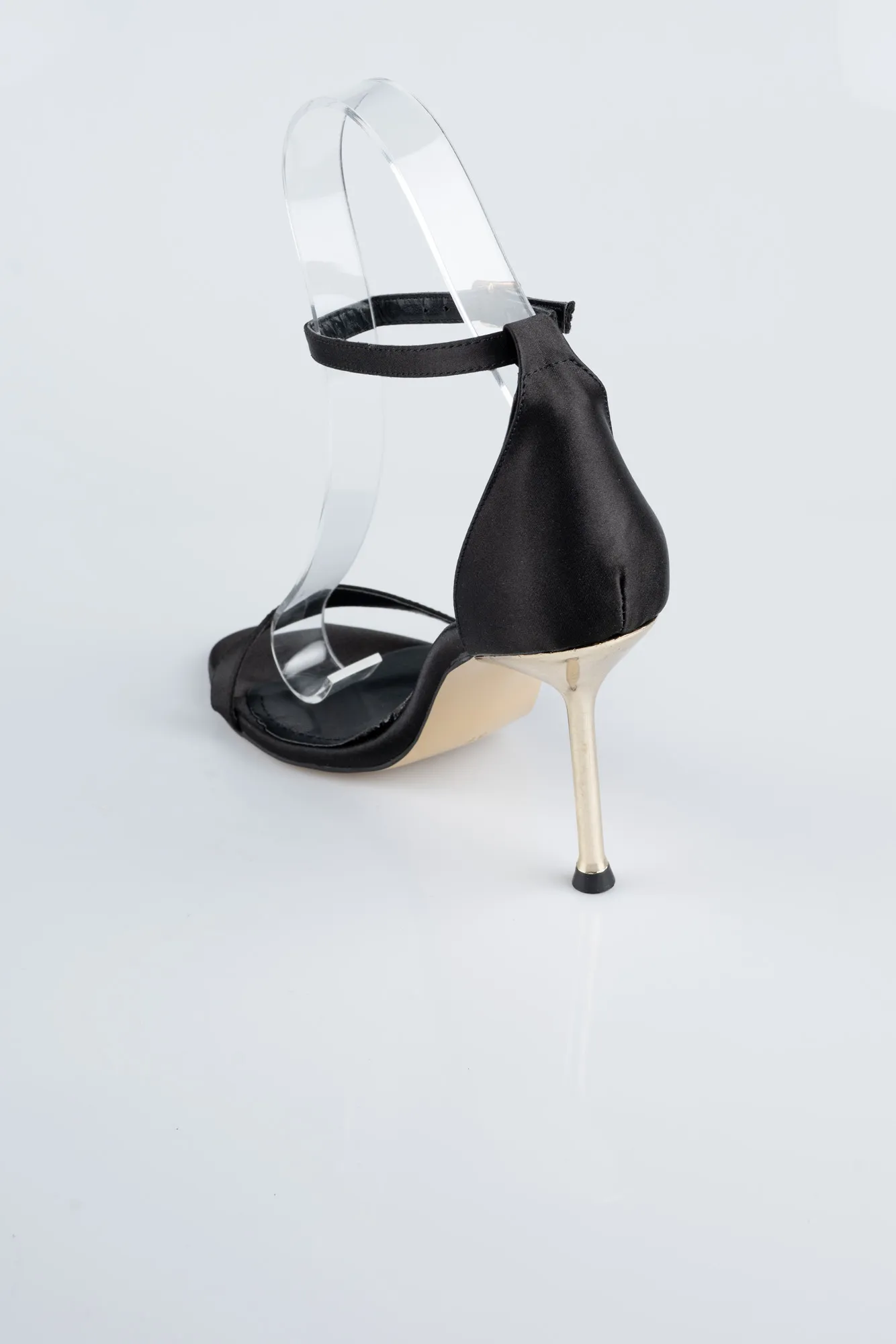 Black-Satin Evening Shoe ABS1157