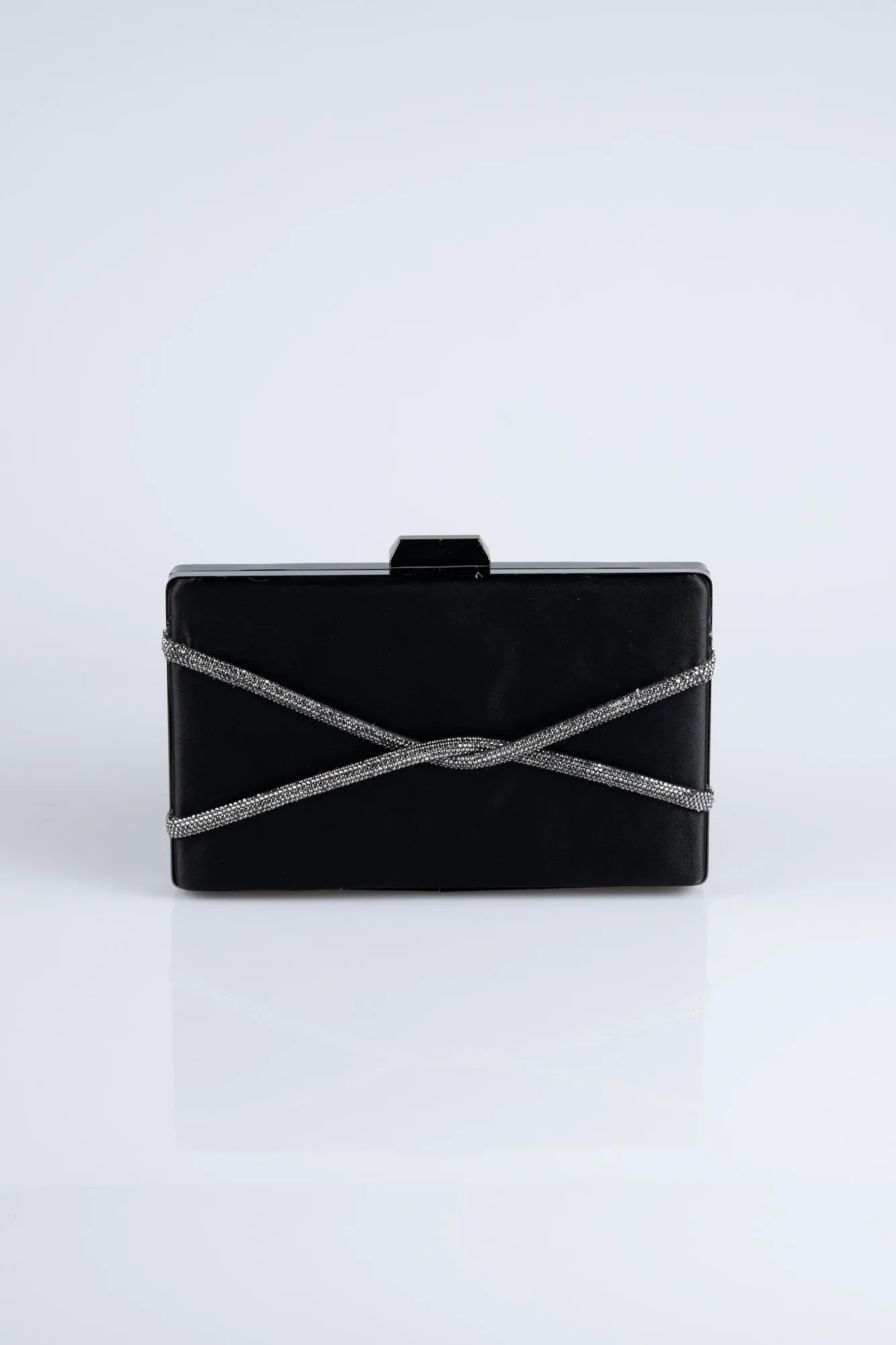 Black-Satin Night Bag SH817