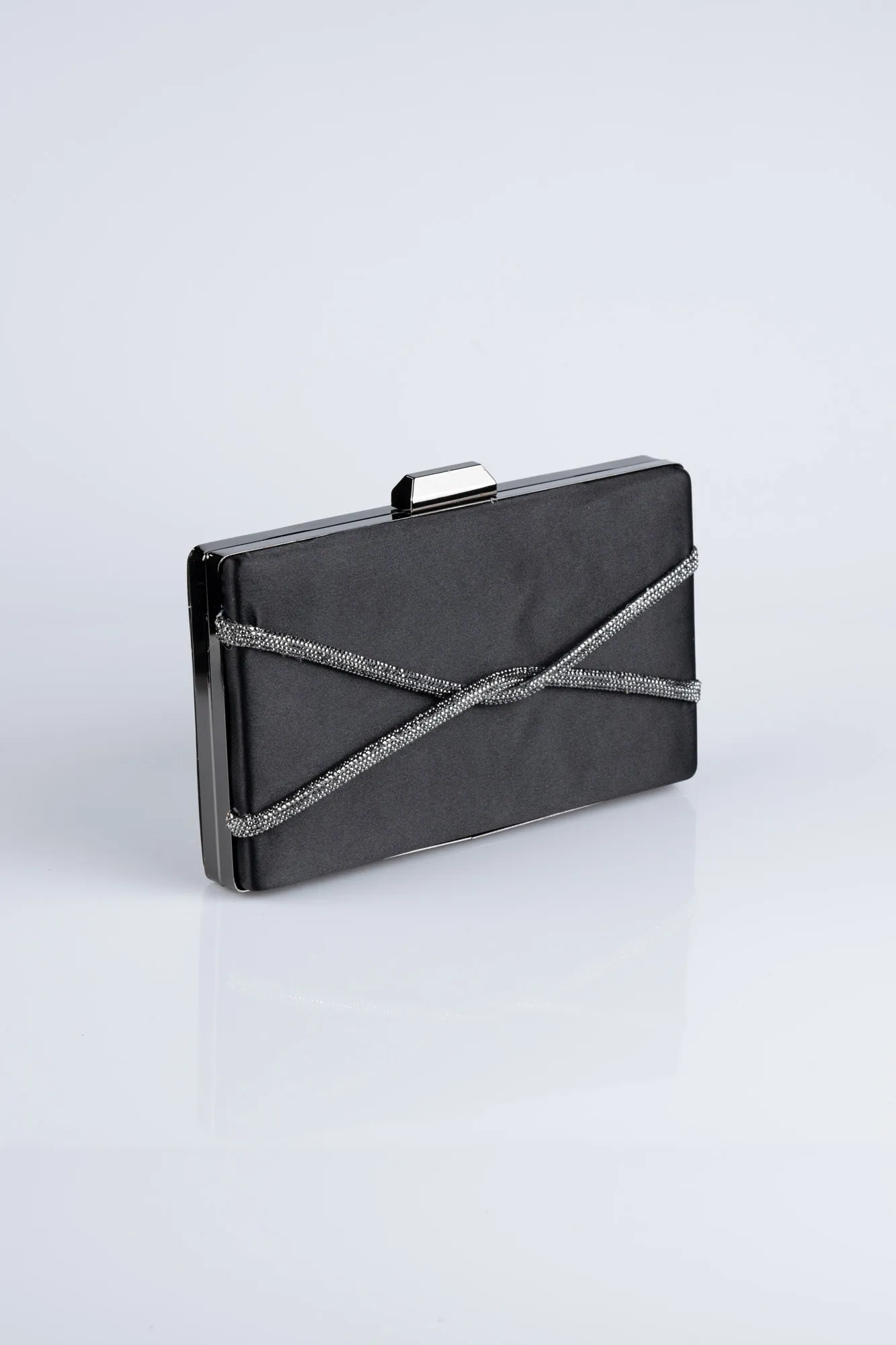 Black-Satin Night Bag SH817