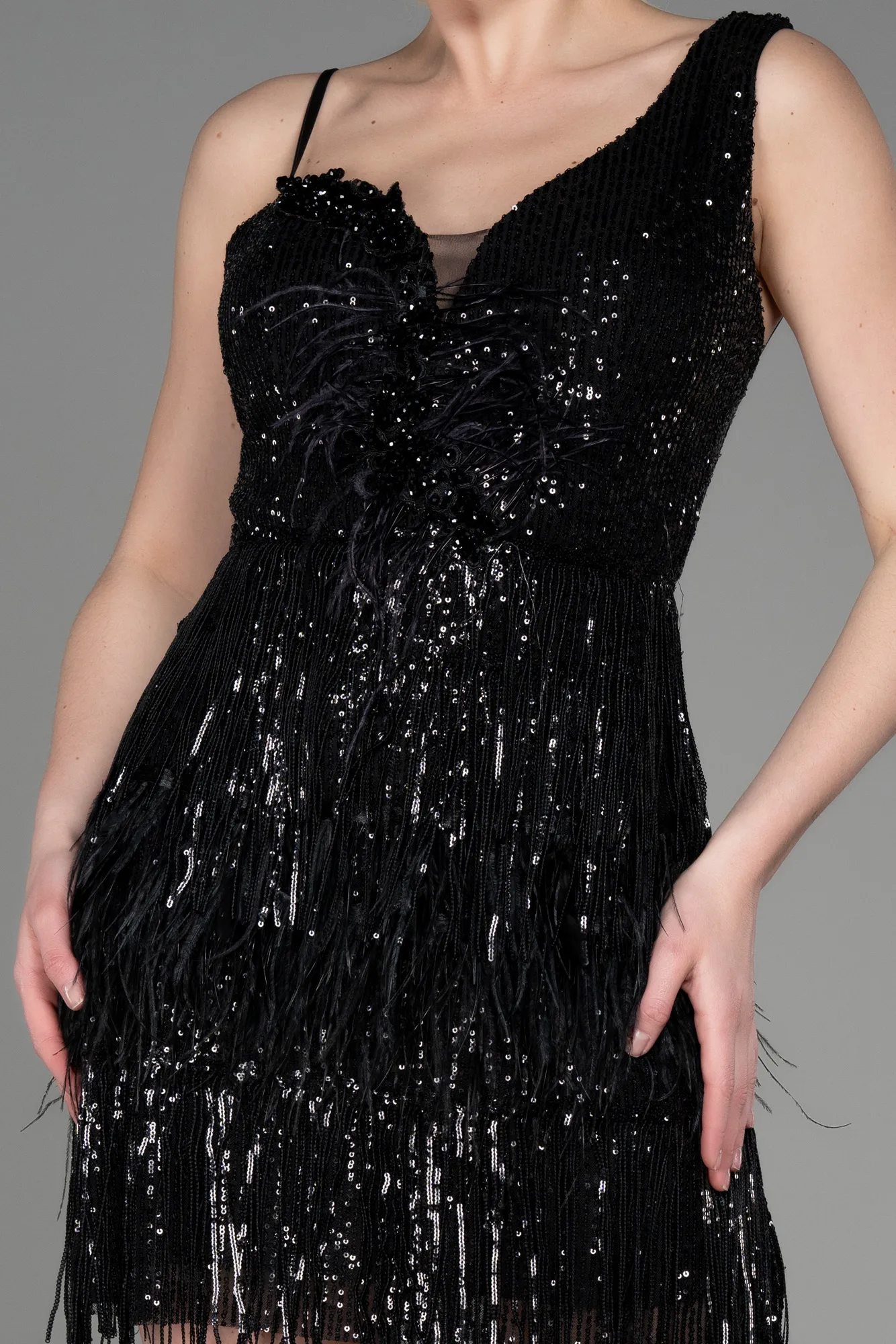 Black-Short Cocktail Dress ABK1982