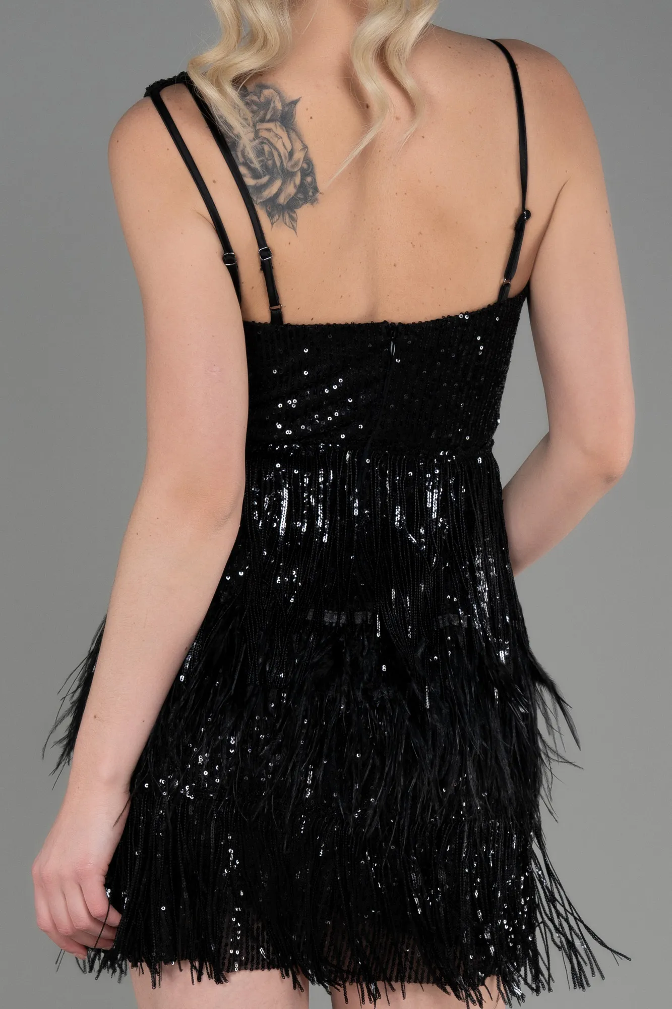 Black-Short Cocktail Dress ABK1982