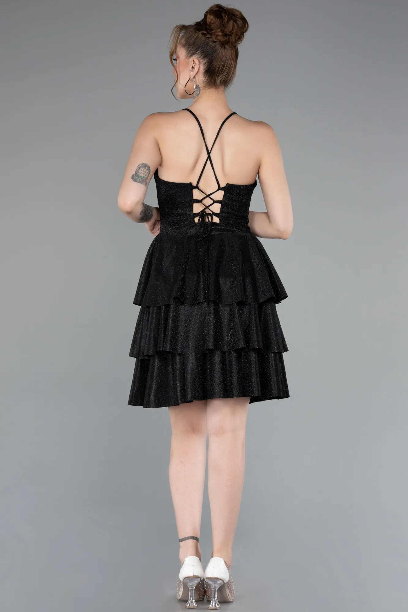 Black-Short Cocktail Dress ABK2357