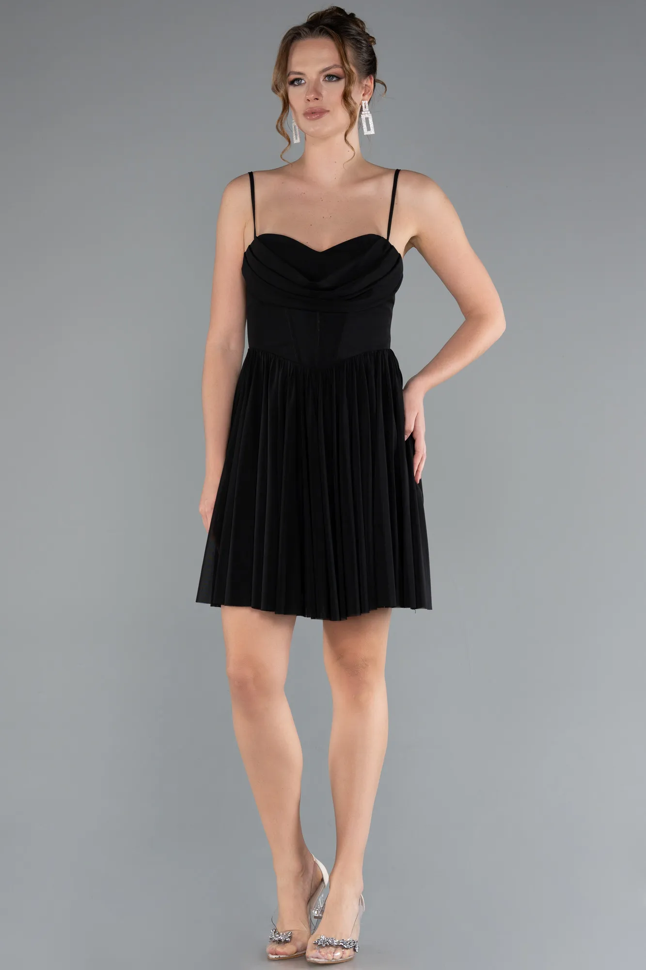 Black-Short Cocktail Dress ABK2365