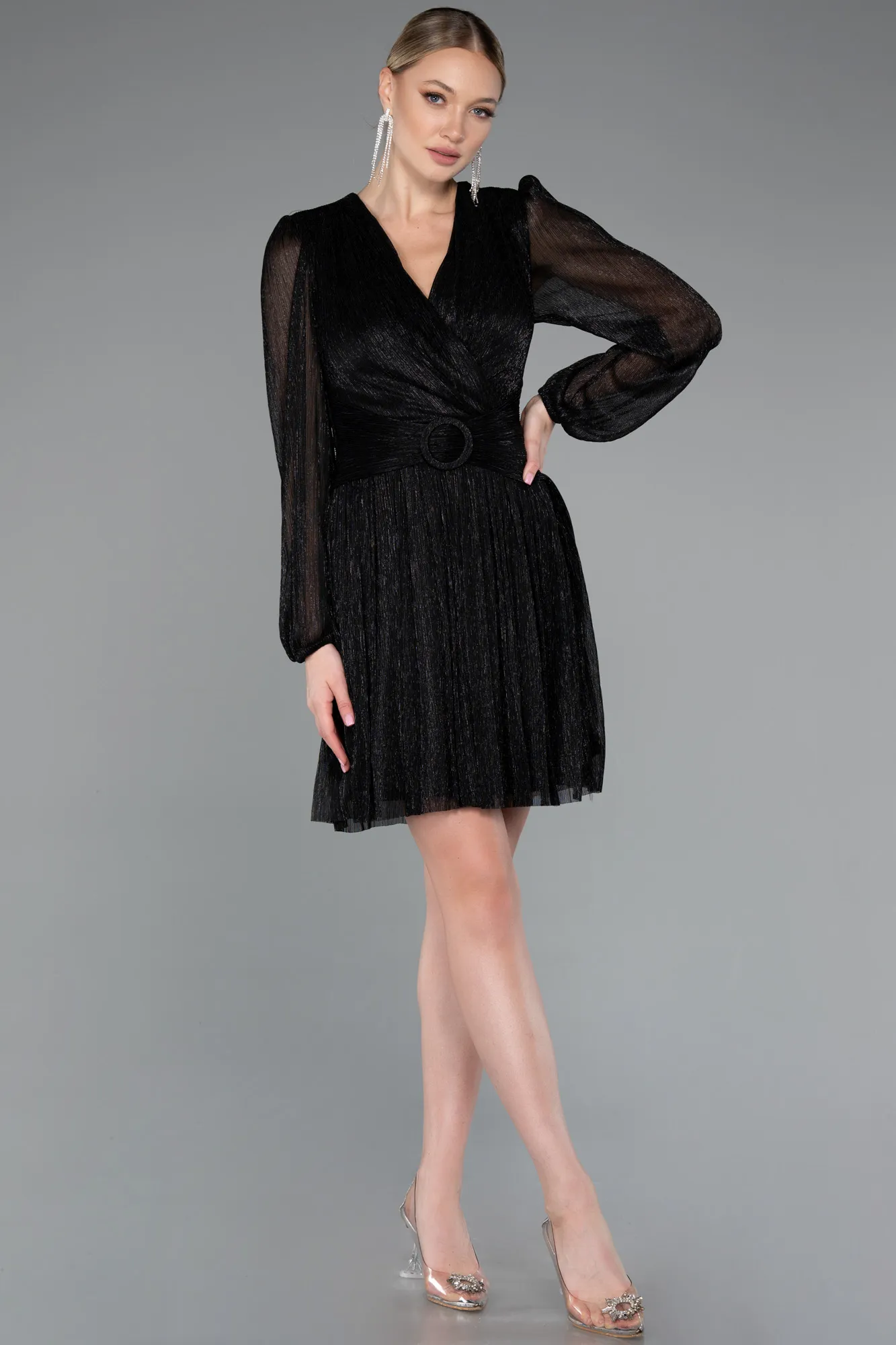 Black-Short Cocktail Dress ABK2376