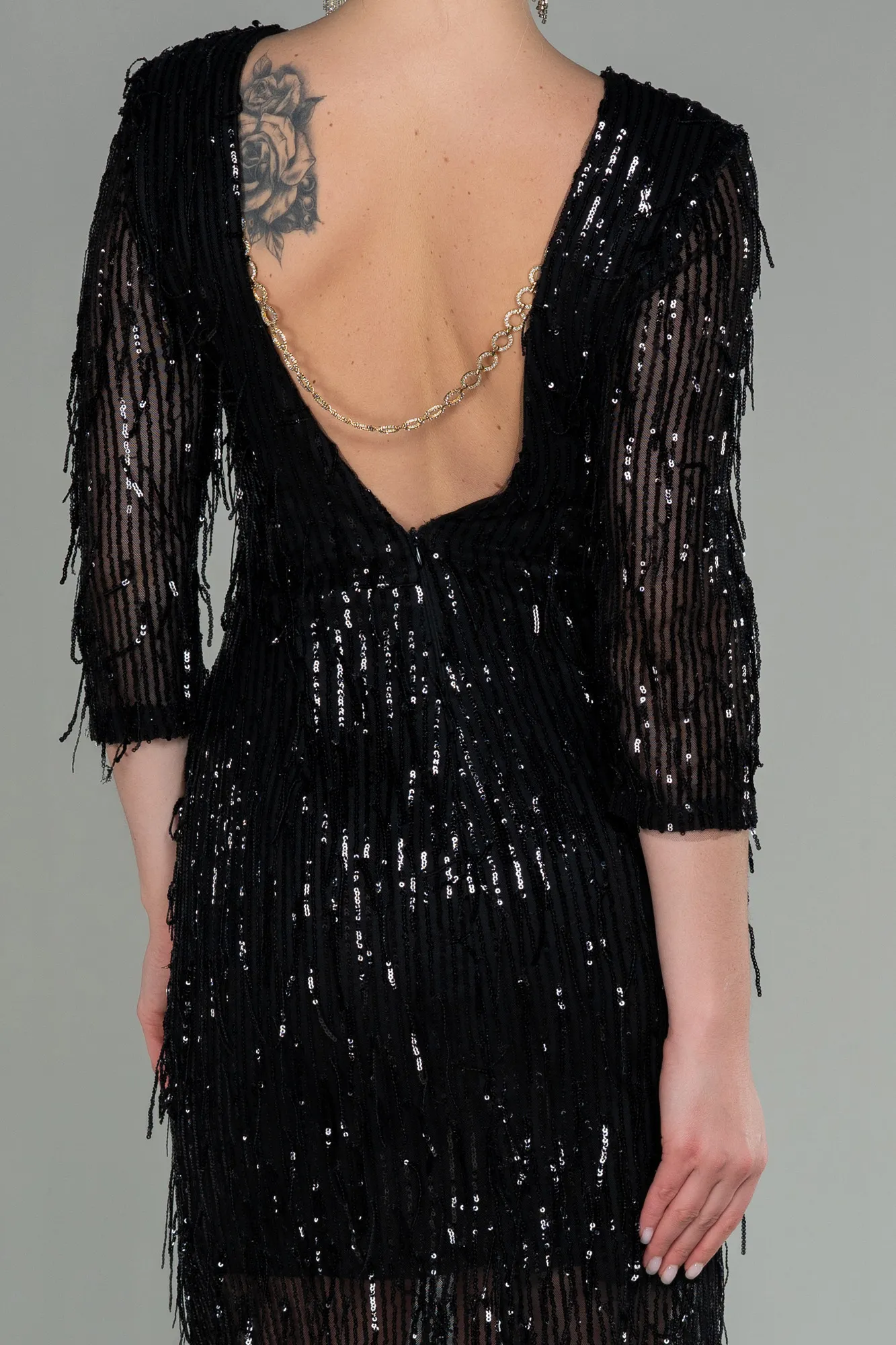 Black-Short Evening Dress ABK1599