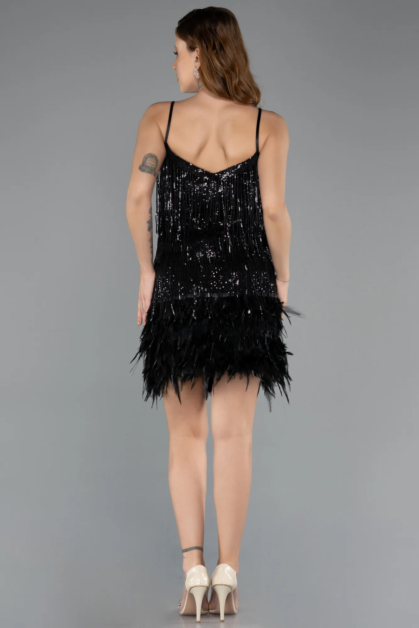 Black-Short Invitation Dress ABK1629