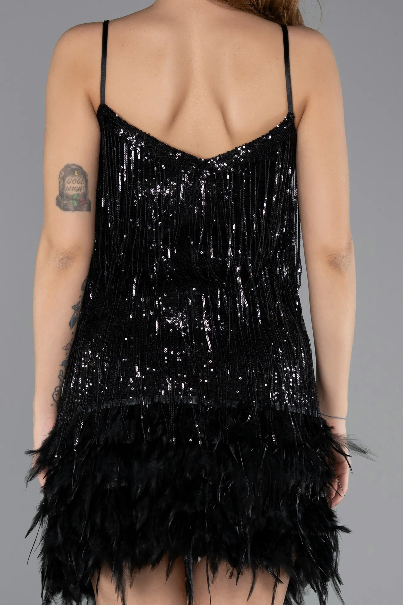 Black-Short Invitation Dress ABK1629