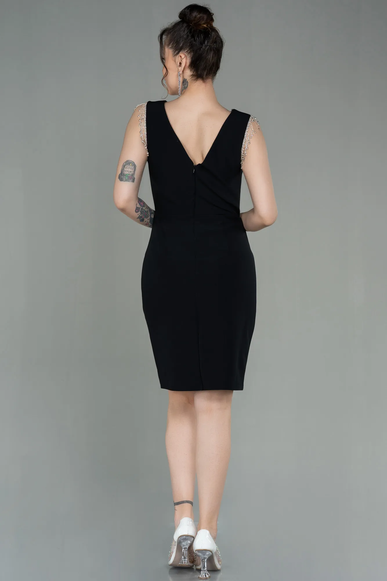 Black-Short Invitation Dress ABK1666