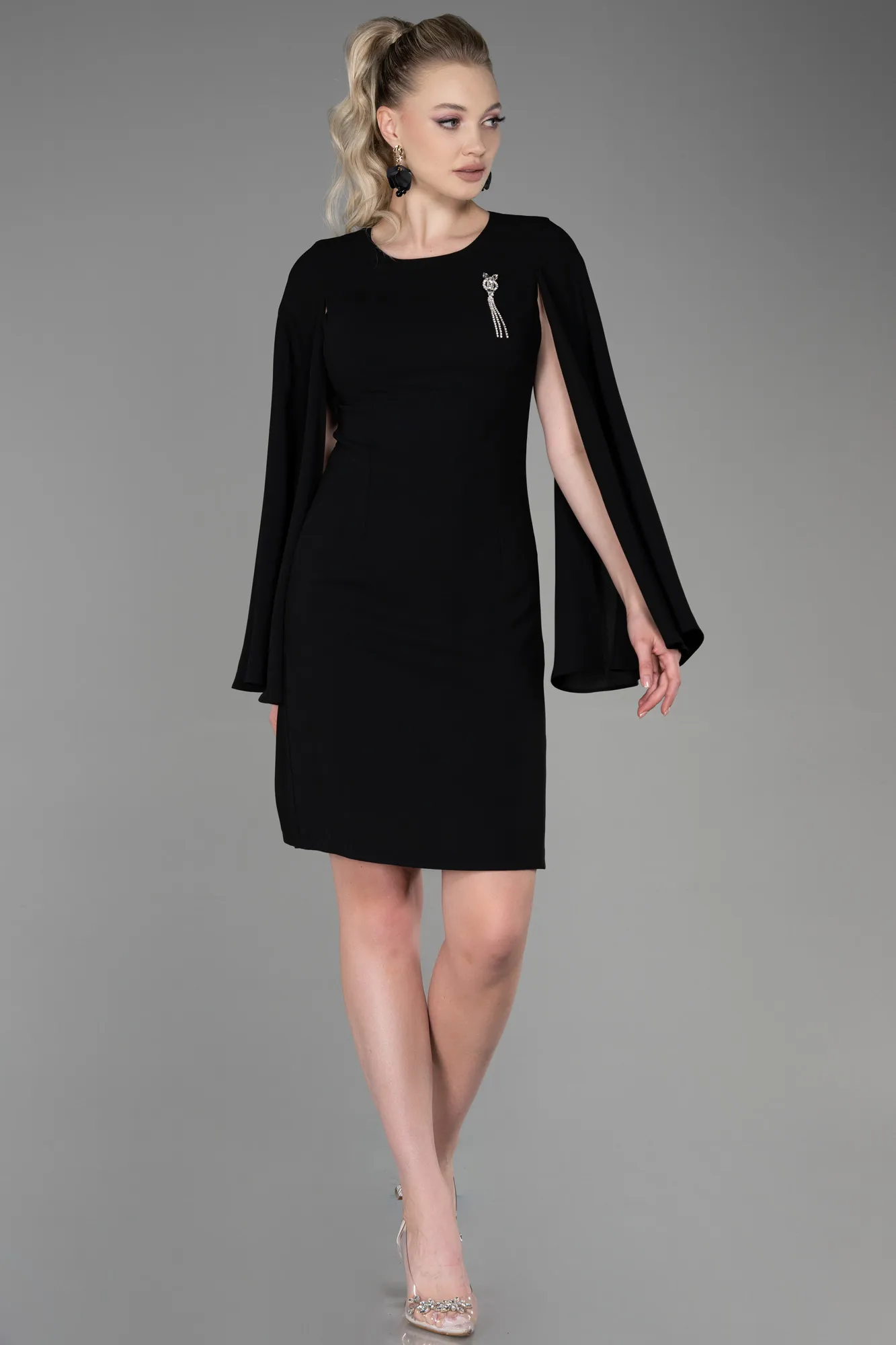 Black-Short Invitation Dress ABK1858