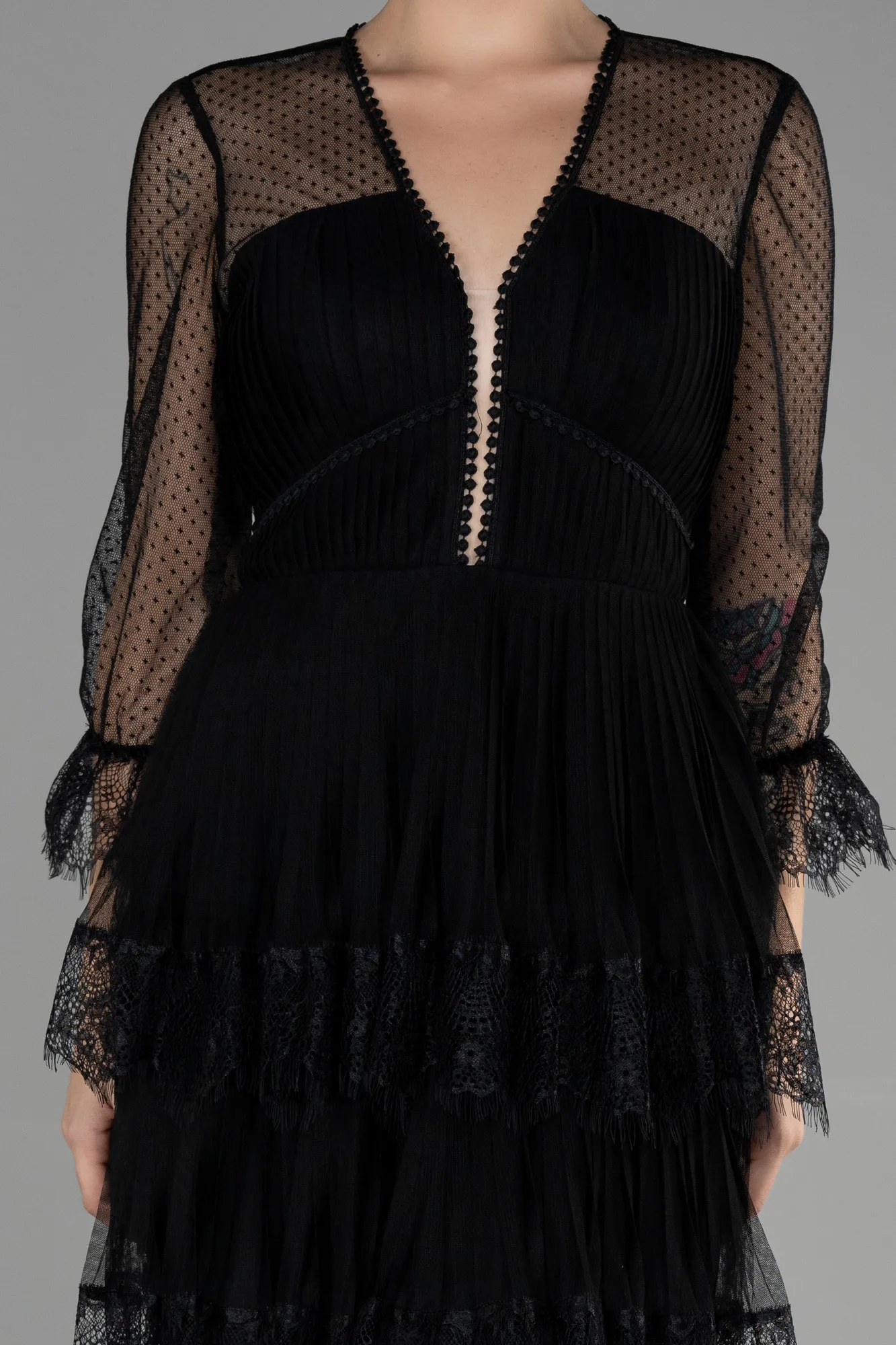 Black-Short Invitation Dress ABK1866