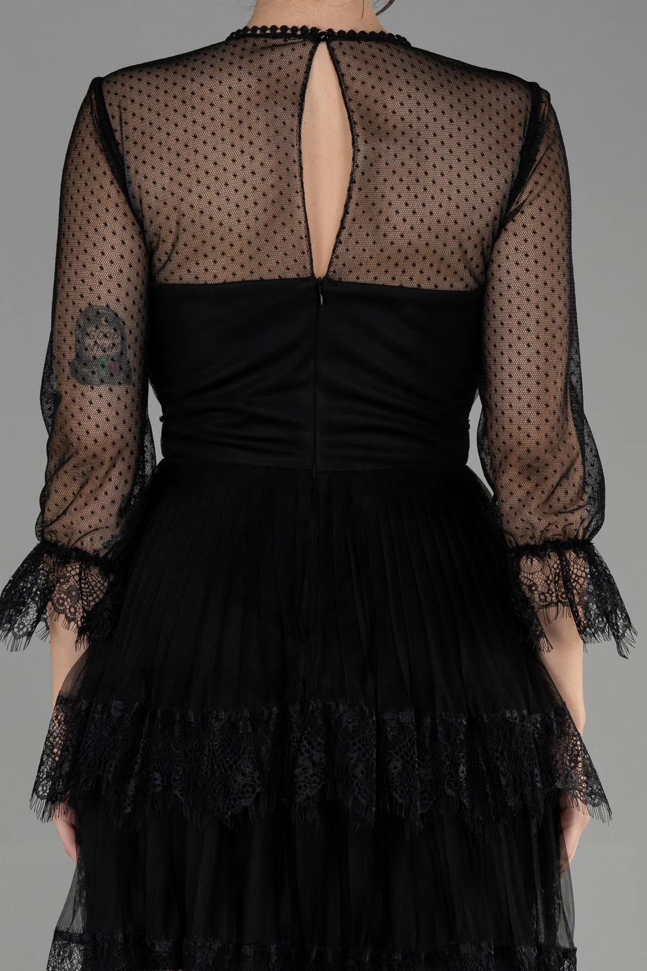 Black-Short Invitation Dress ABK1866