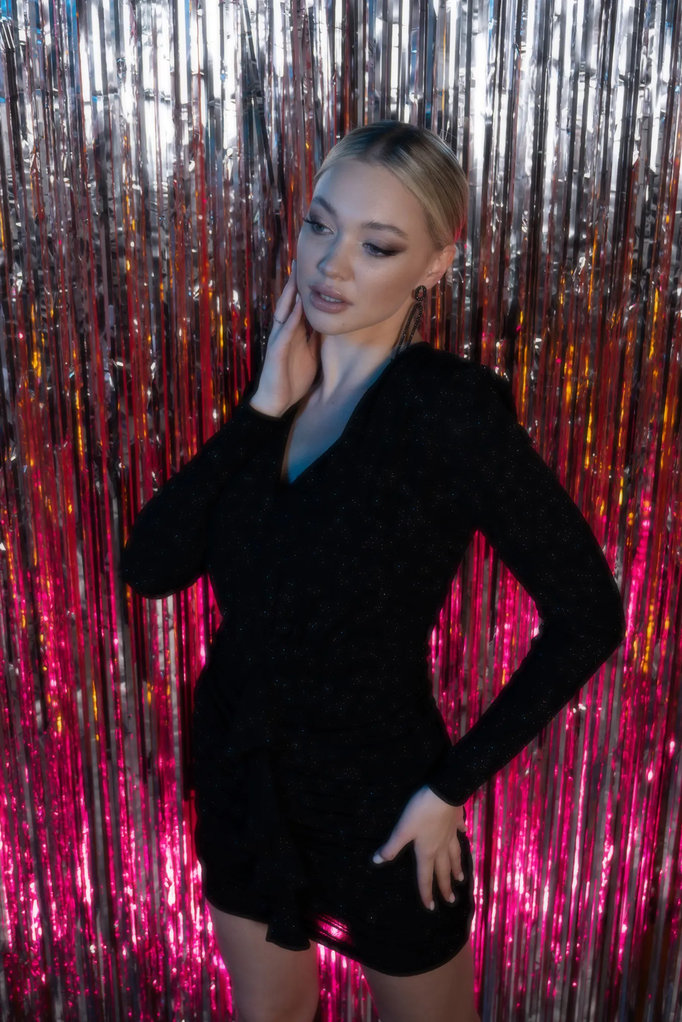 Black-Short Invitation Dress ABK1917