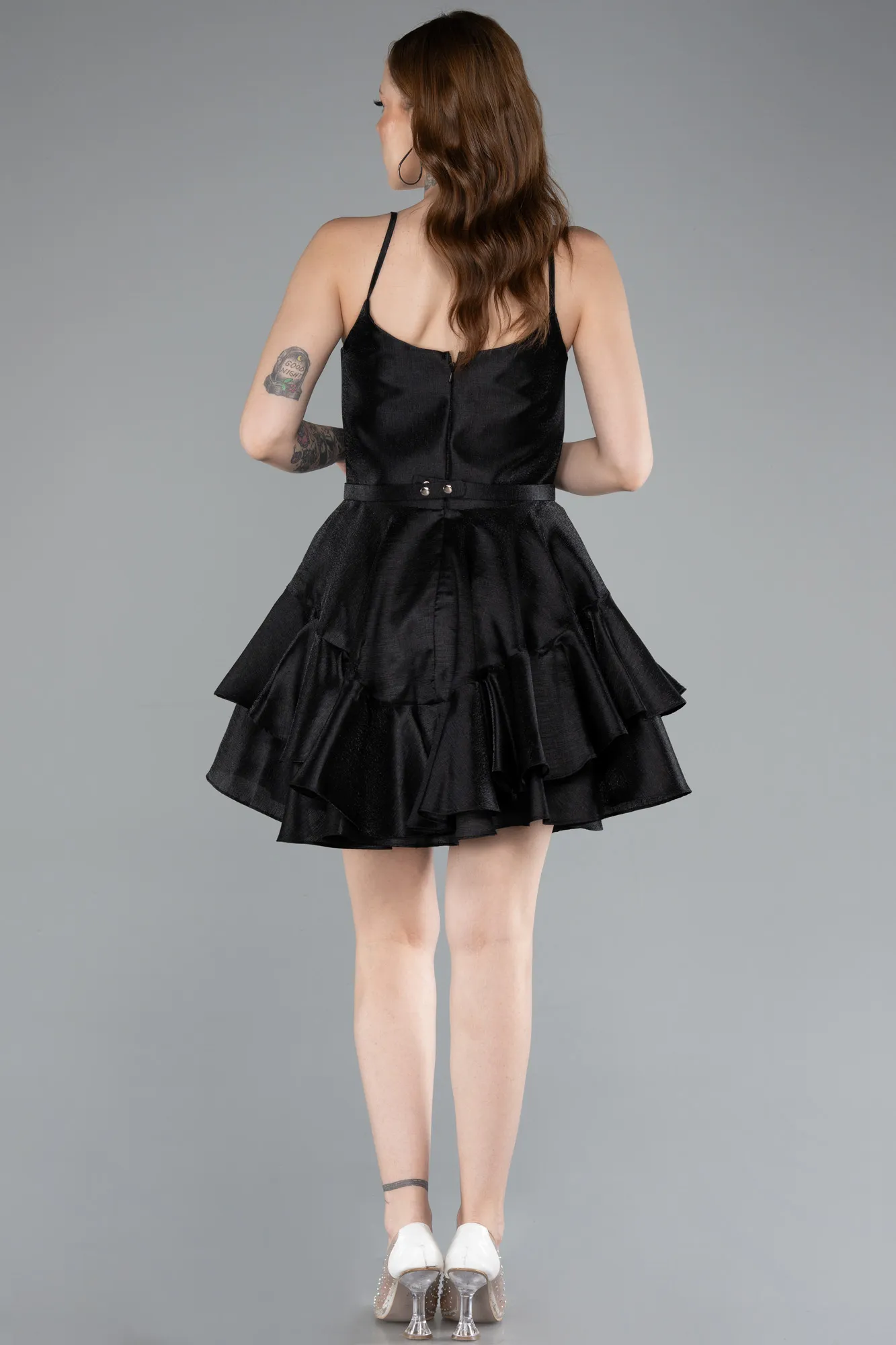 Black-Short Mermaid Prom Dress ABK2356