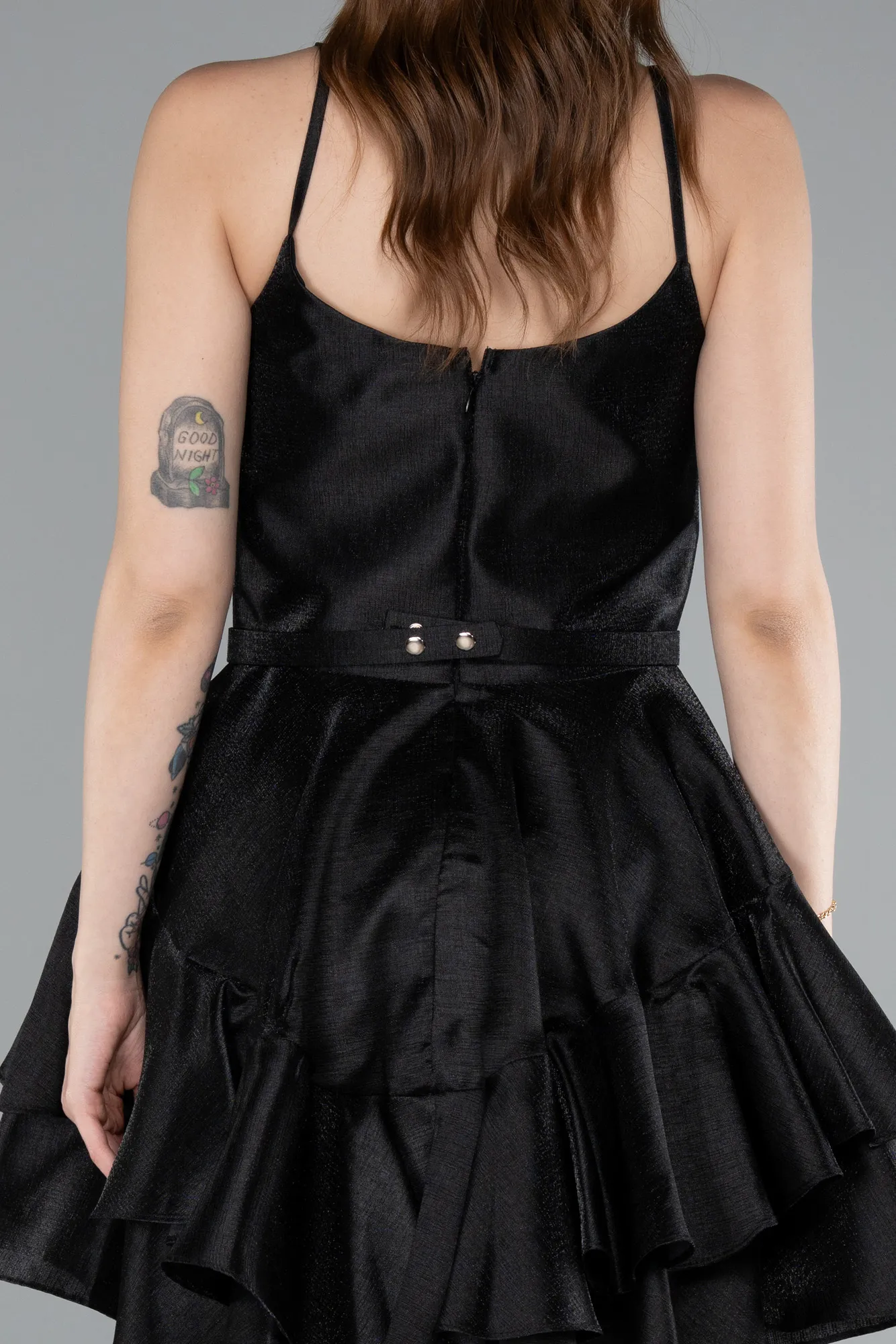 Black-Short Mermaid Prom Dress ABK2356