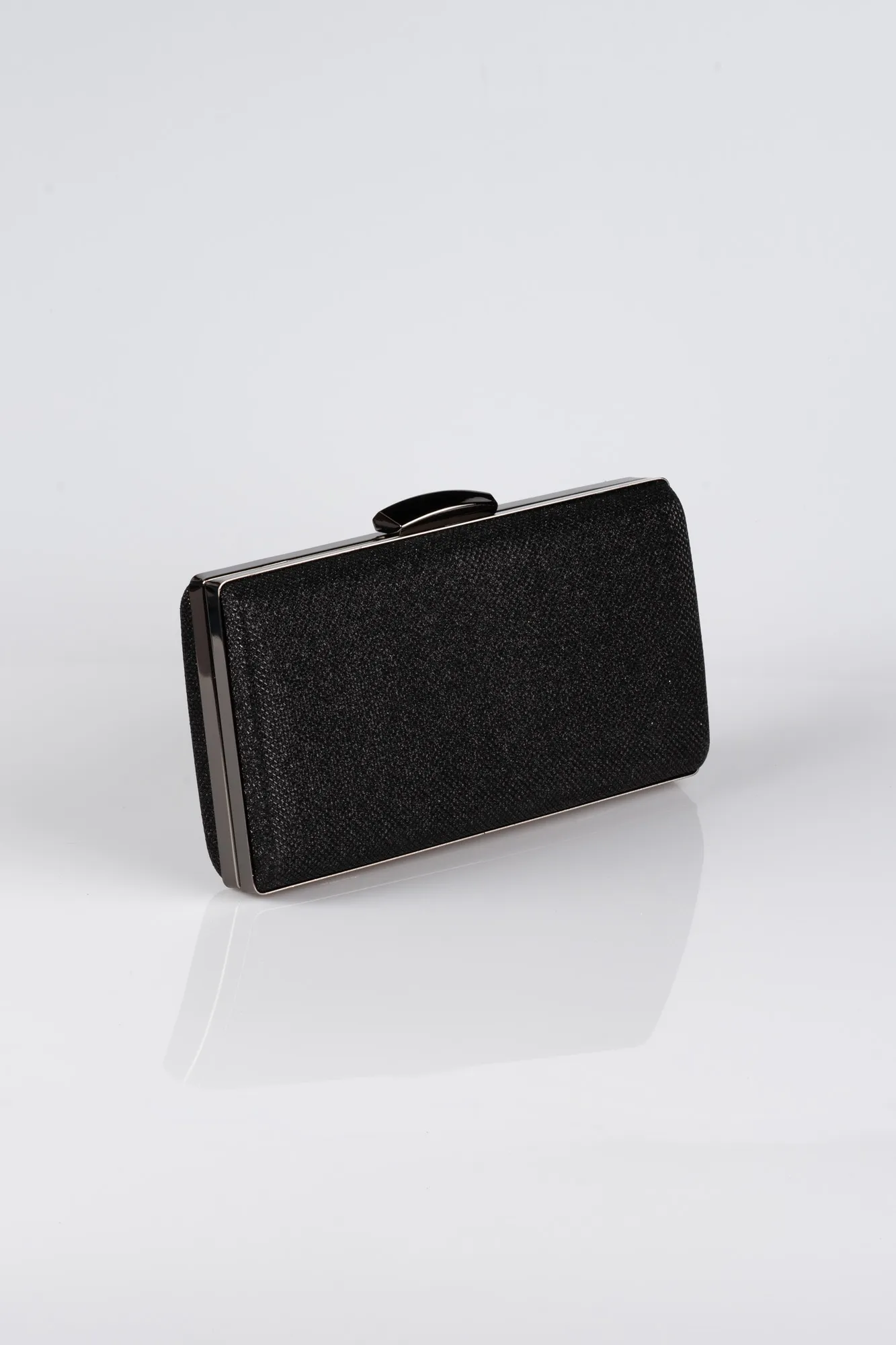 Black-Silvery Box Bag V273